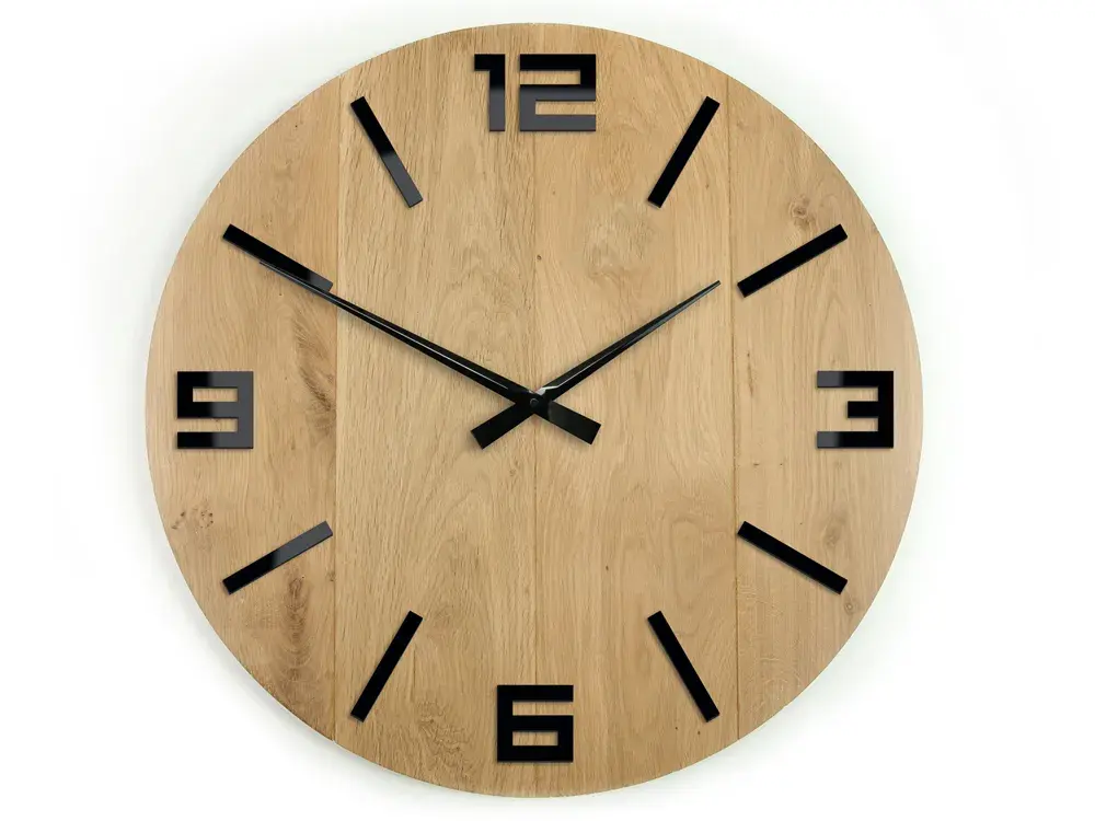 ModernClock Nástěnné hodiny Arabic hnědé