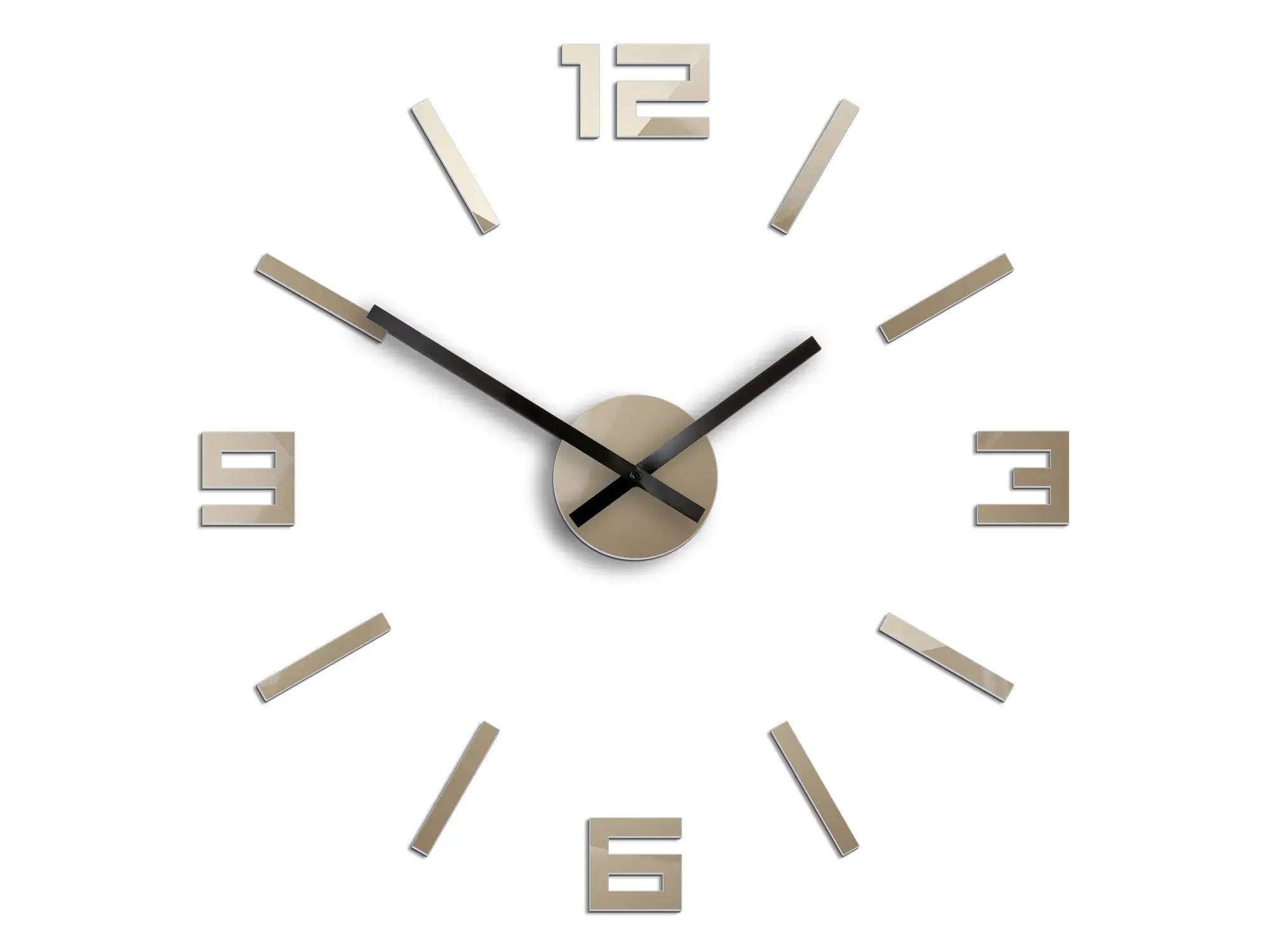 ModernClock Nástěnné hodiny Arabic 50 cm šedohnědé