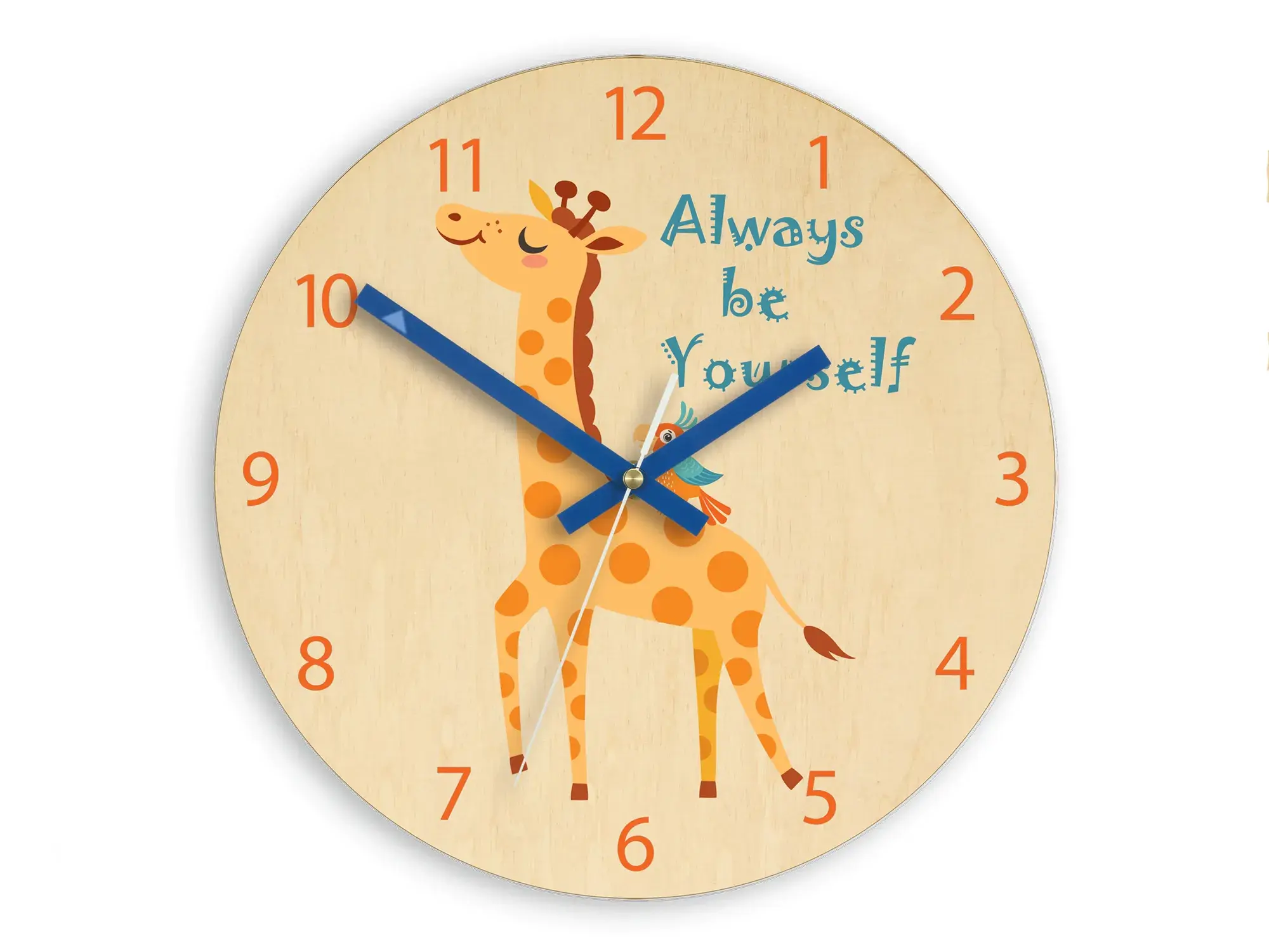 ModernClock Dětské nástěnné hodiny Ami Žirafa 30 cm vícebarevné