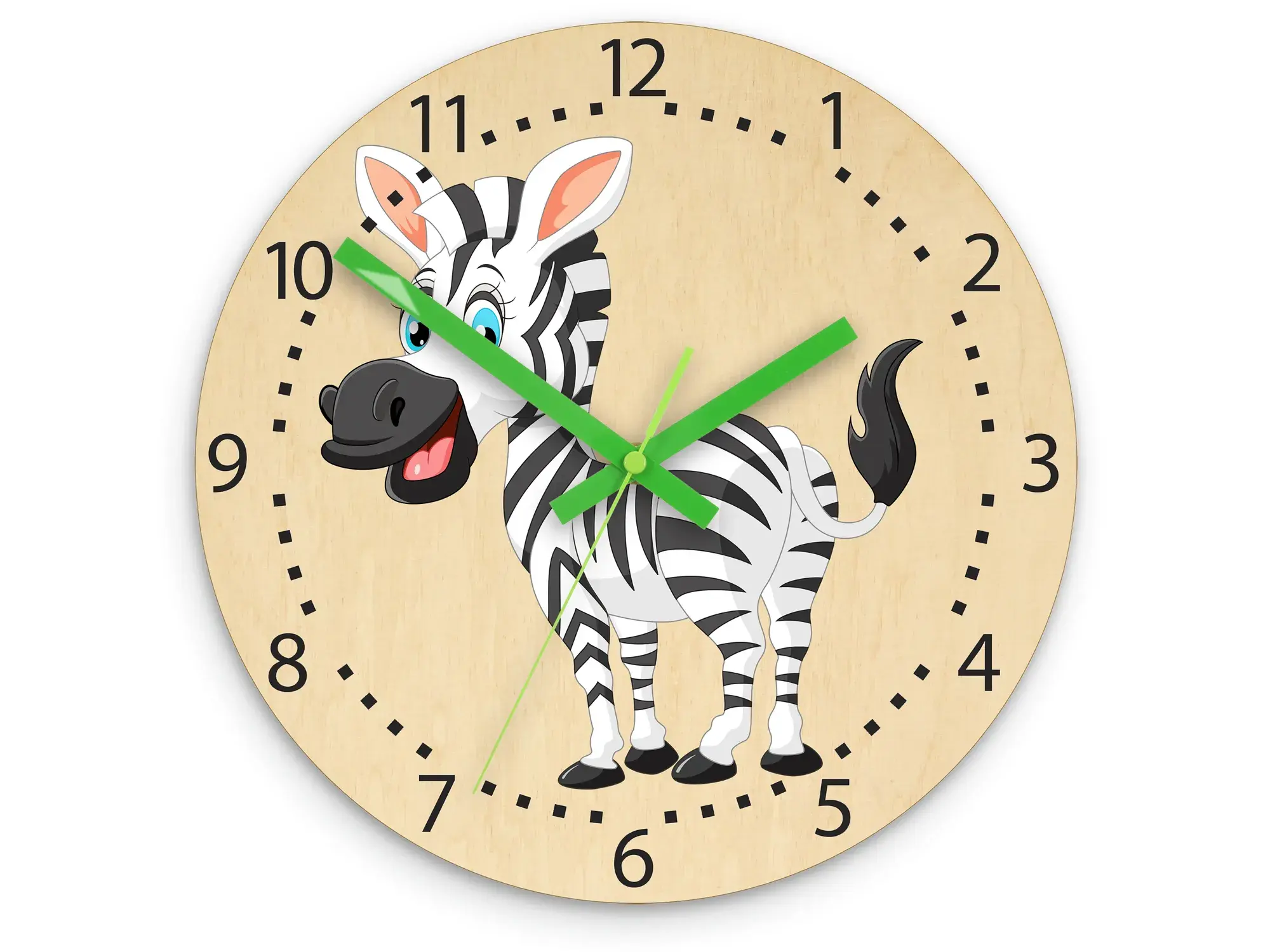 ModernClock Dětské nástěnné hodiny Ami Zebra 30 cm vícebarevné