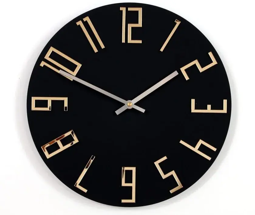 ModernClock Nástěnné hodiny Zega černé