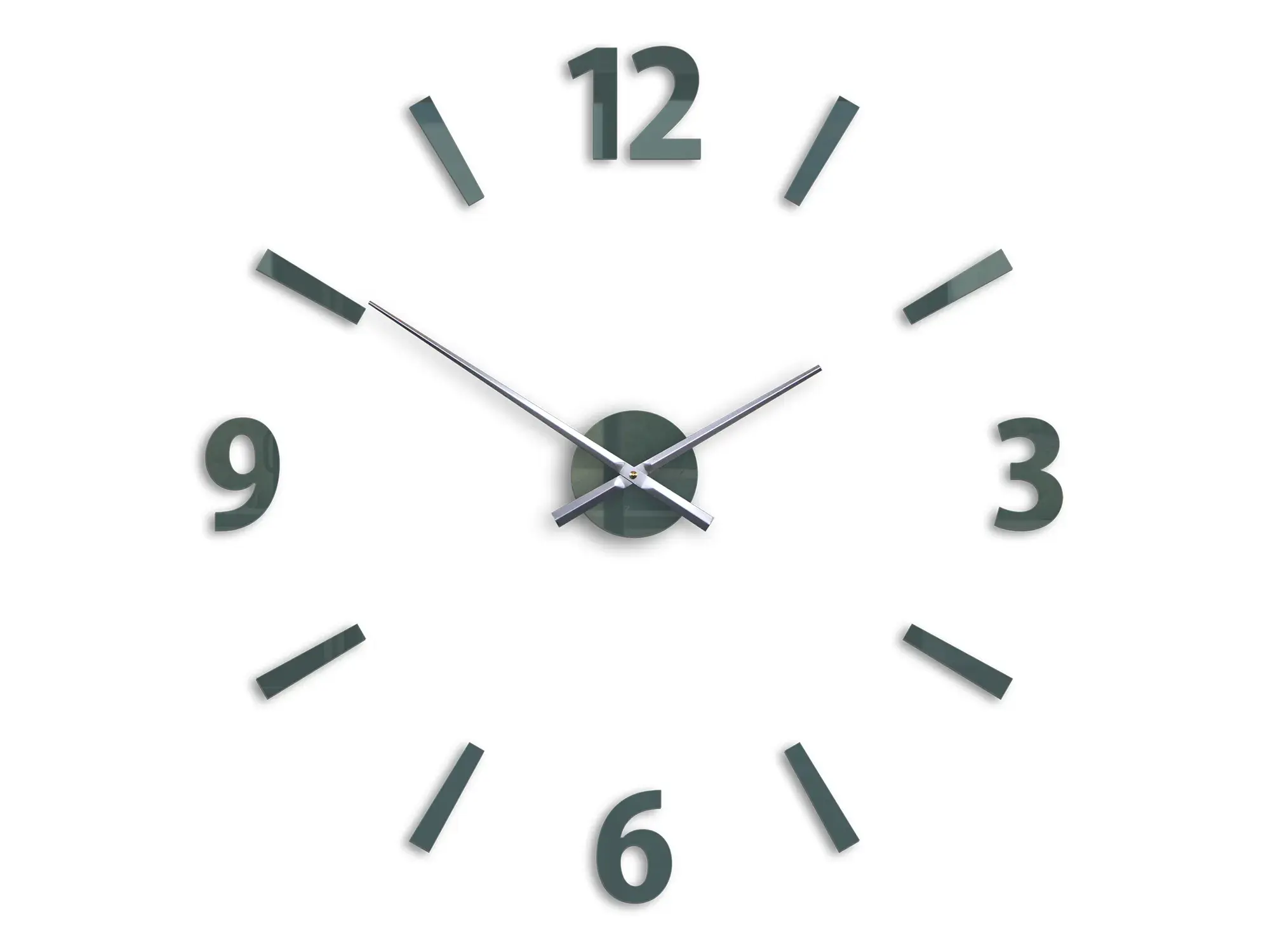 ModernClock 3D nalepovací hodiny Klaus šedé