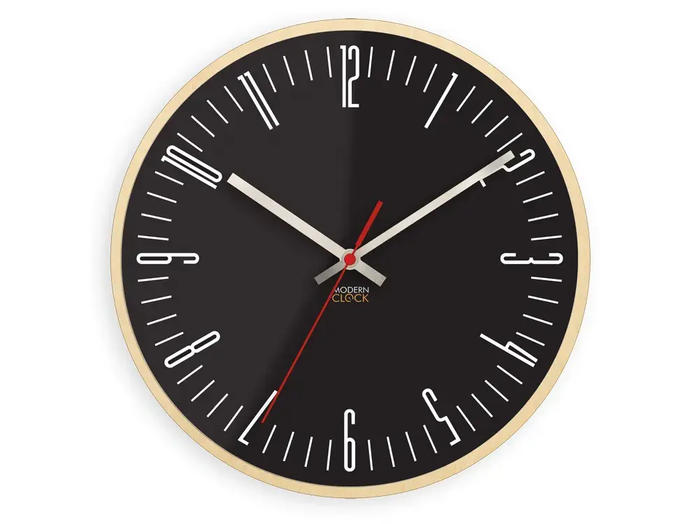 ModernClock Nástěnné hodiny Piano černé