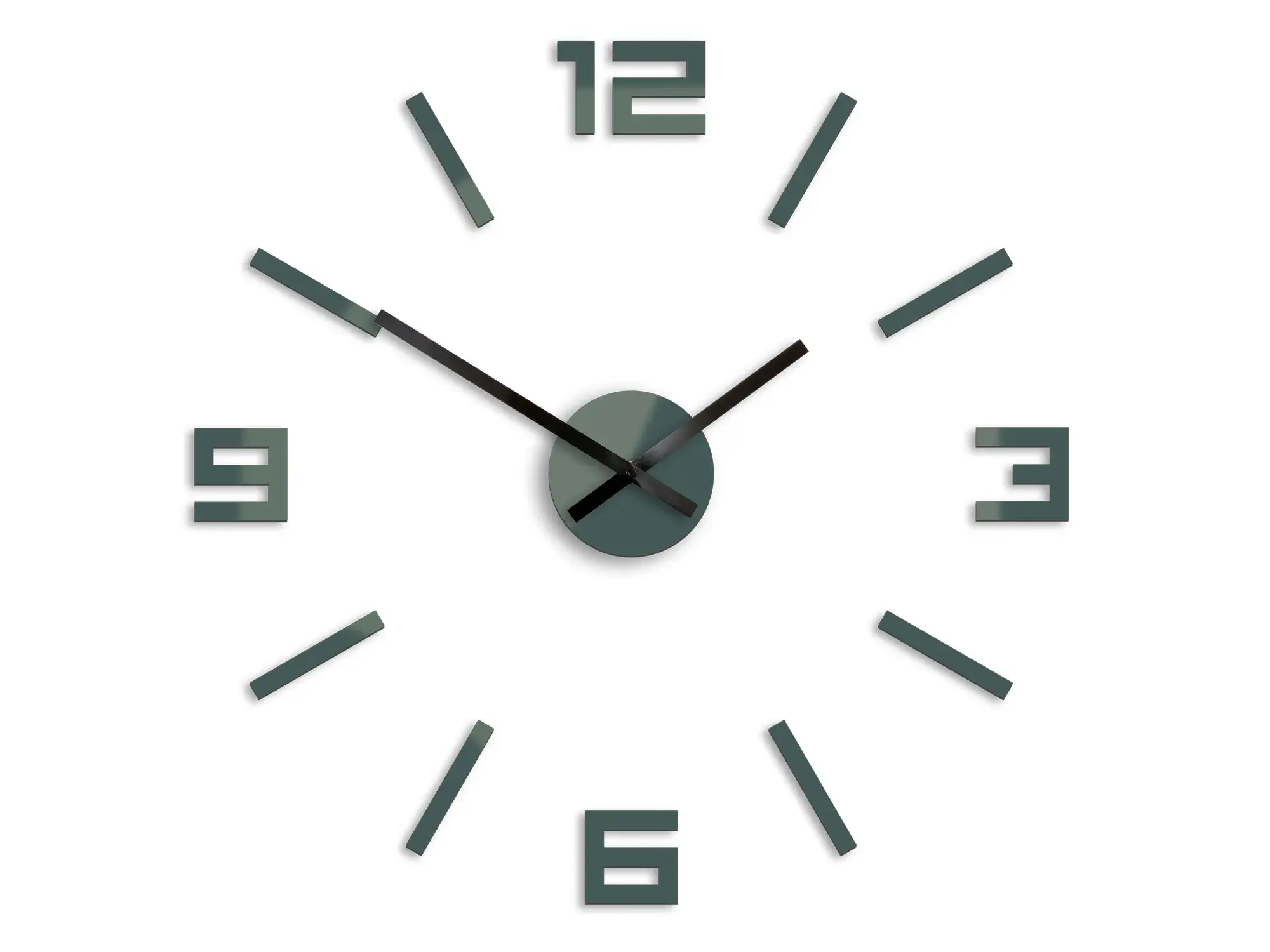 ModernClock 3D nalepovací hodiny Reden šedé