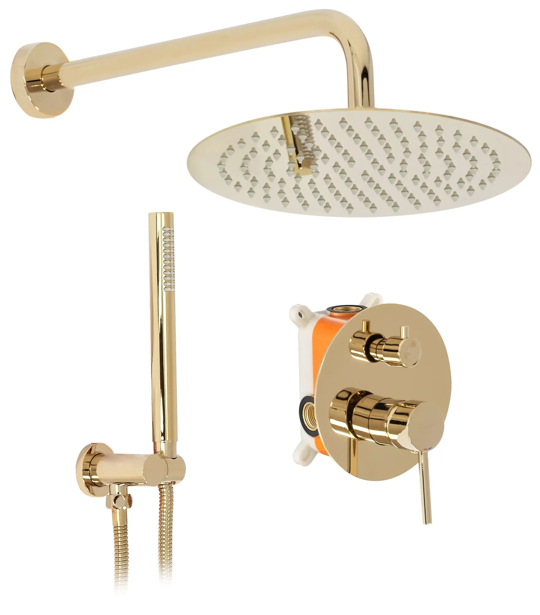 Podomítkový sprchový set Lungo Rea P4110 zlatý