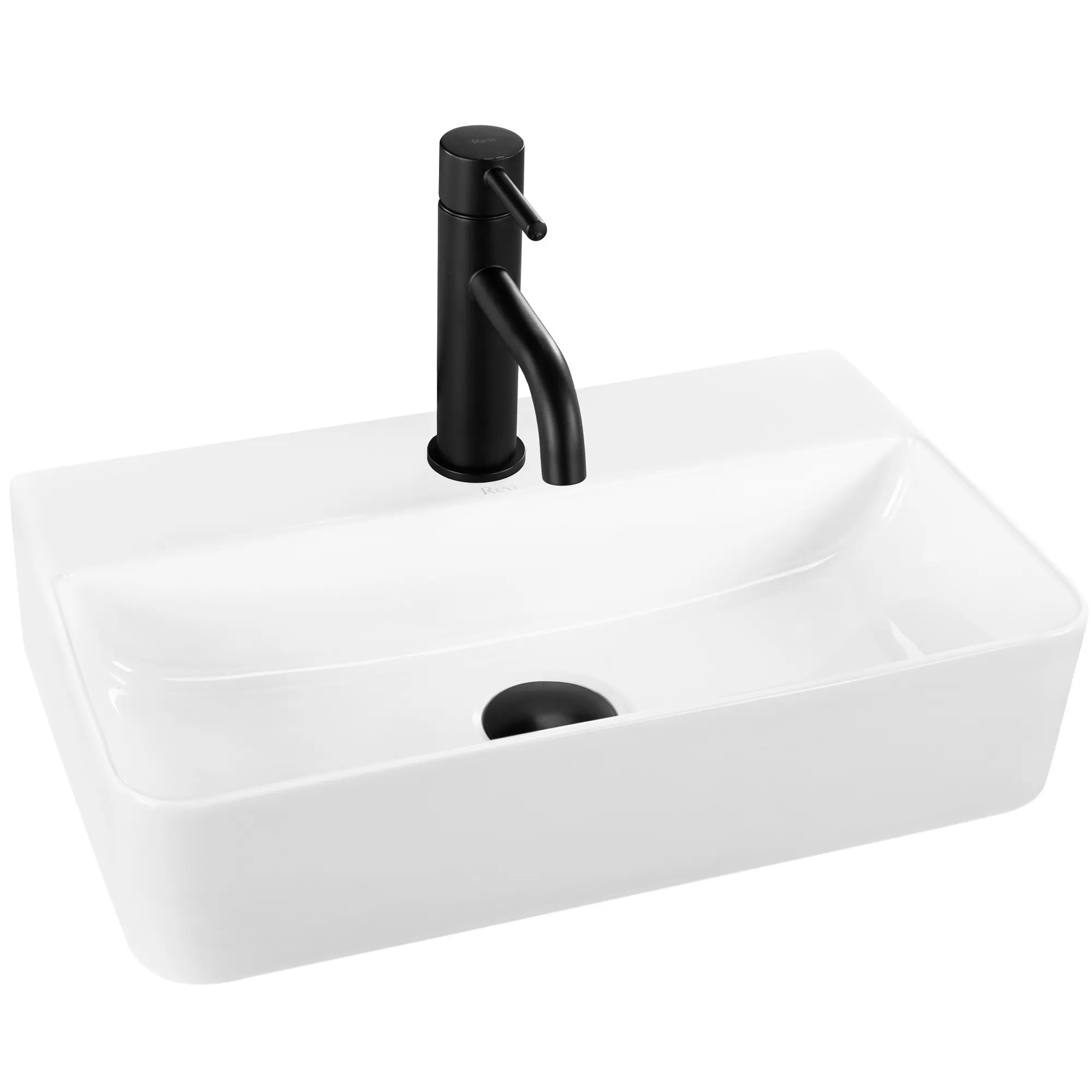 Umyvadlo na desku Rea Naomi 45 cm bílé
