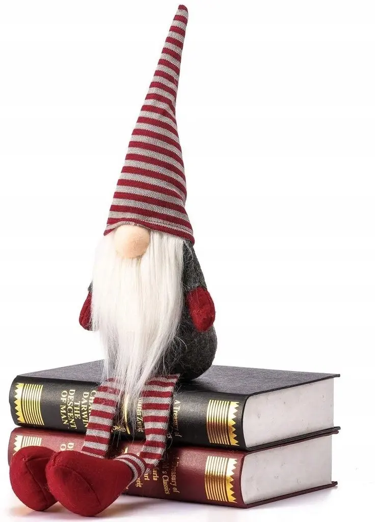 Tutumi Vánoční skřítek ELF 025 - 60 cm šedý/červený