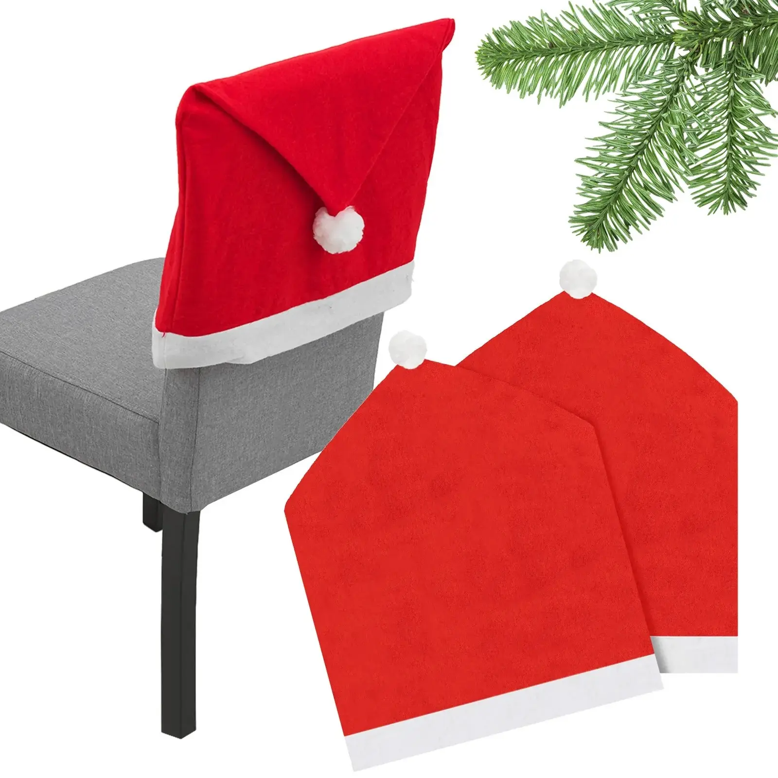 Tutumi Sada 6 ks potahů na židle SANTA červená