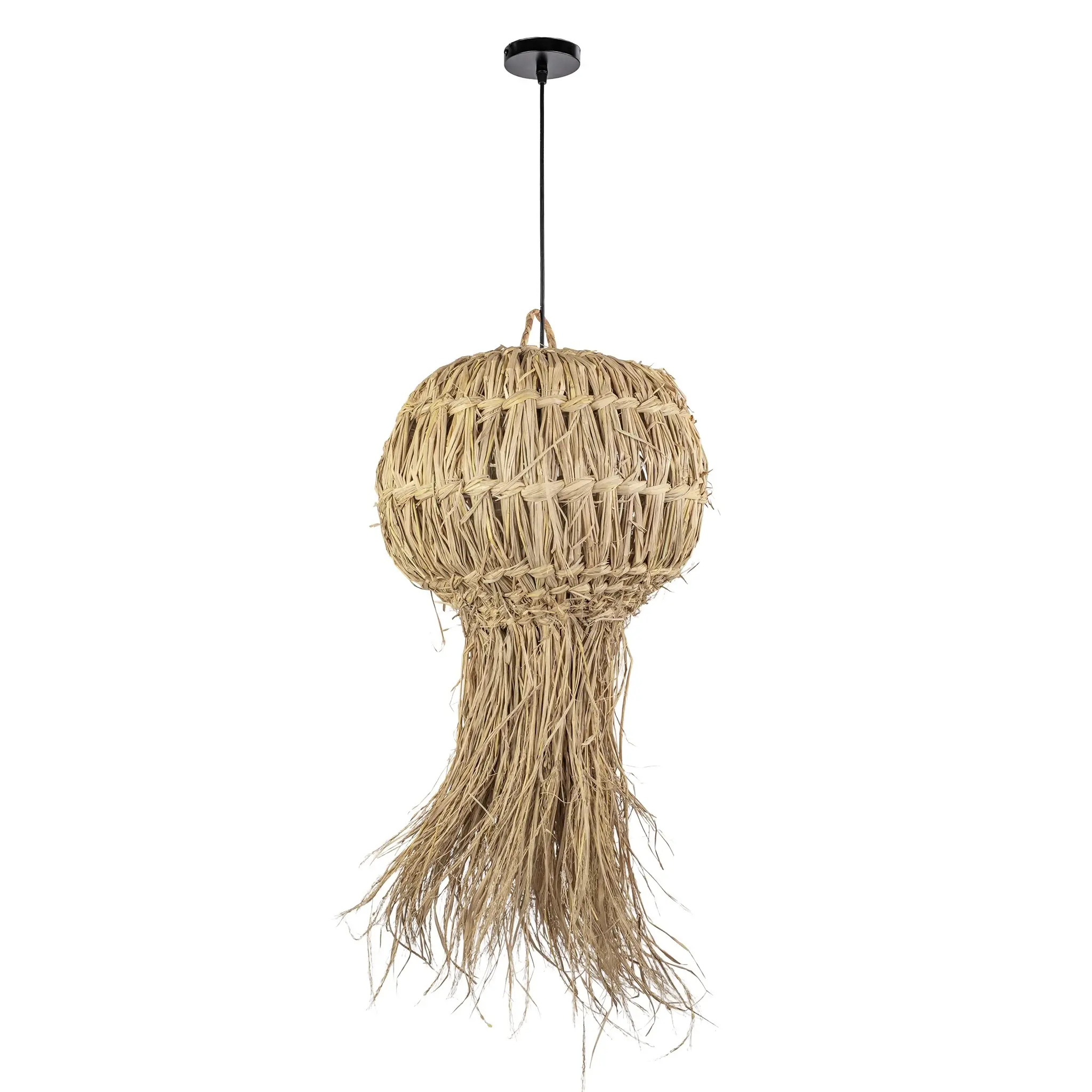 TooLight Závěsná lampa La Belle Boho IV černá/bambus