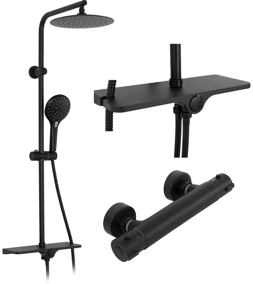 Sprchový set Mike Rea P0550 černý