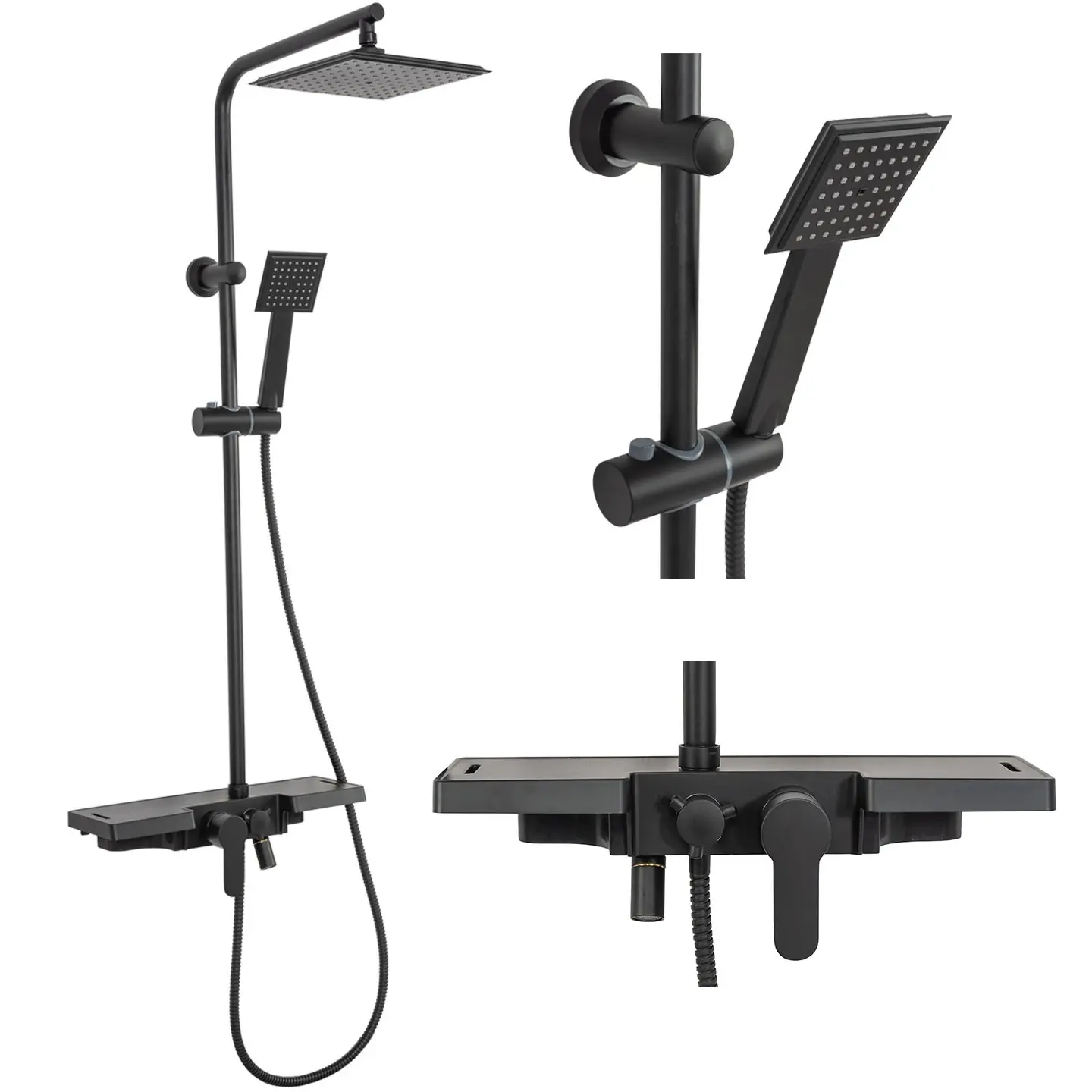 Sprchový set Rea Bravo Black
