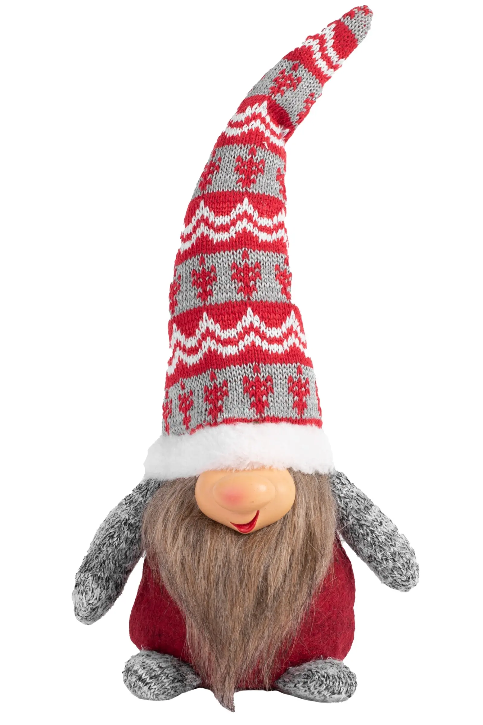 Tutumi Vánoční skřítek ELF 066 - 30 cm šedý/červený