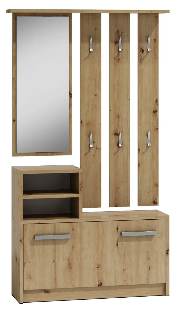 TP Living Předsíňová stěna Artisan B hnědá