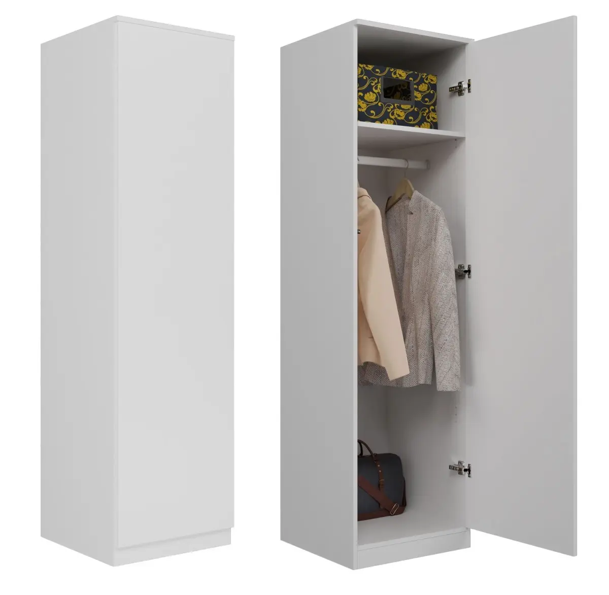 TP Living Šatní skříň Malva 50 cm bílá