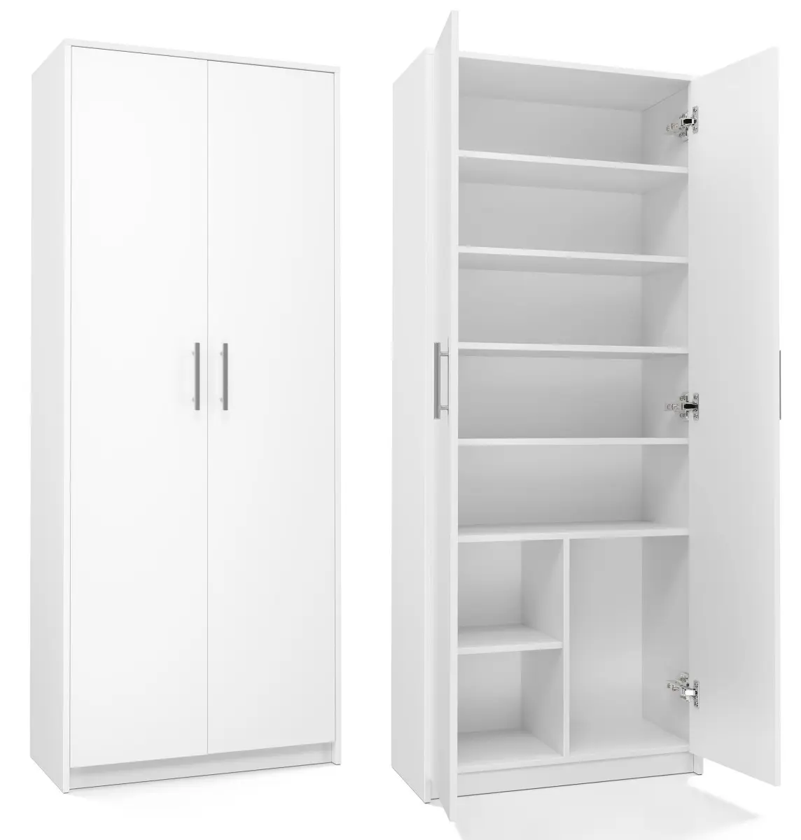 TP Living Kancelářská knihovna OLIV 2D bílá