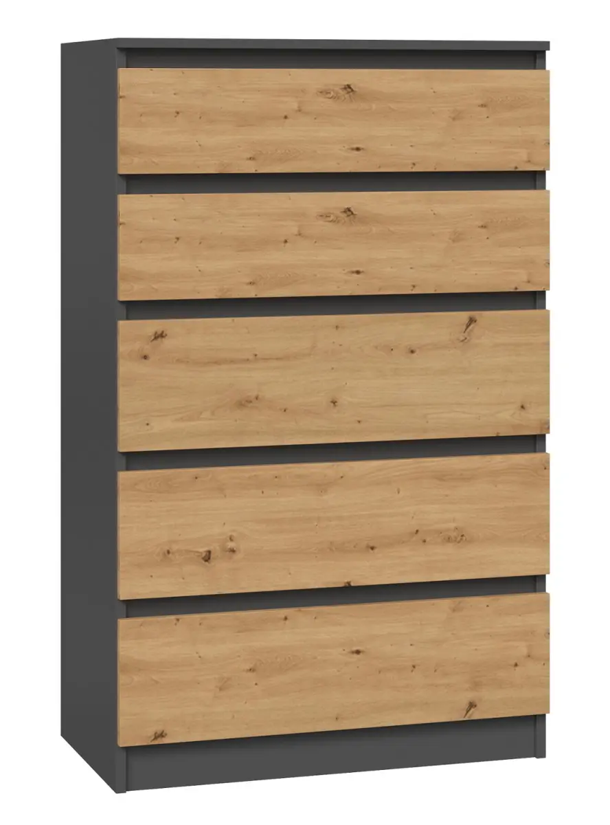 TP Living Komoda MALWA M5 dub artisan / antracit