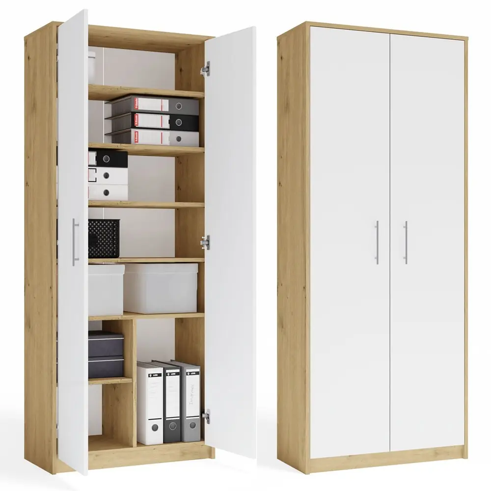 TP Living Kancelářská knihovna Oliv 2D dub Artisan/bílá