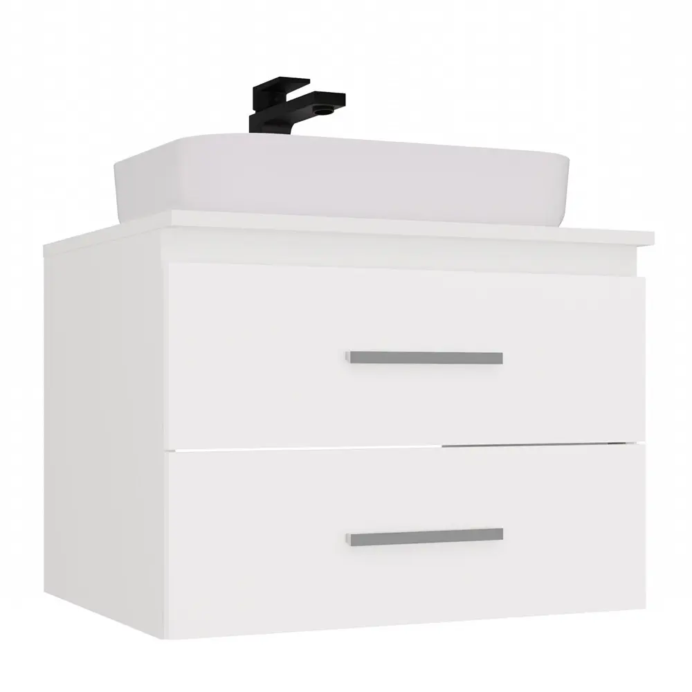 TP Living Závěsná skříňka pod umyvadlo s deskou NEL 2S 60 cm bílá