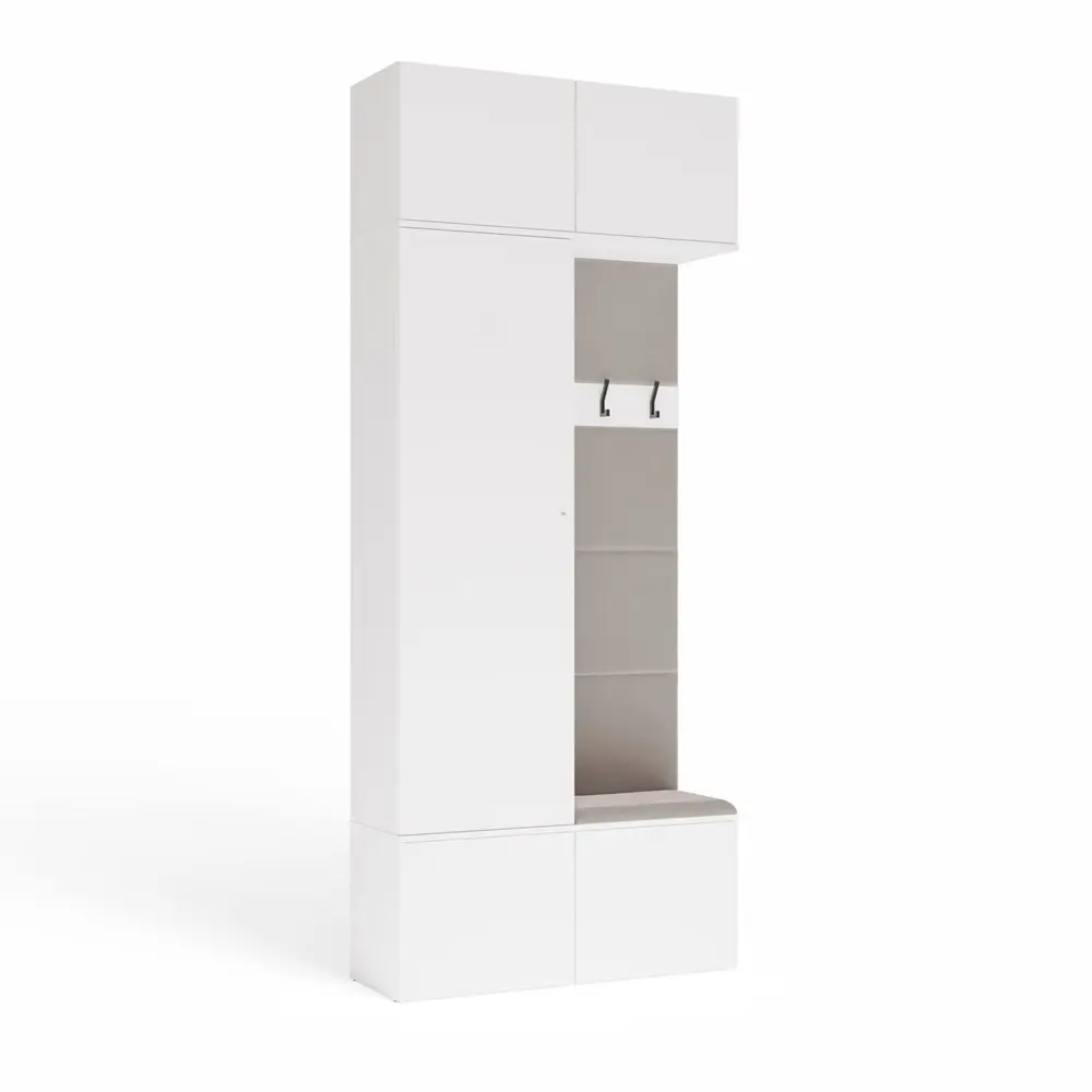 TP Living Předsíňová stěna Haga 1Sz1W 100 cm bílá