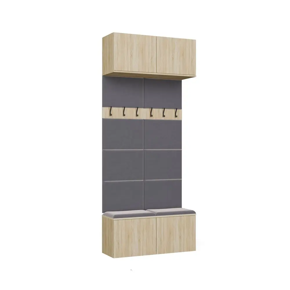 TP Living Předsíňová stěna HAGA 2W 100 cm dub Sonoma