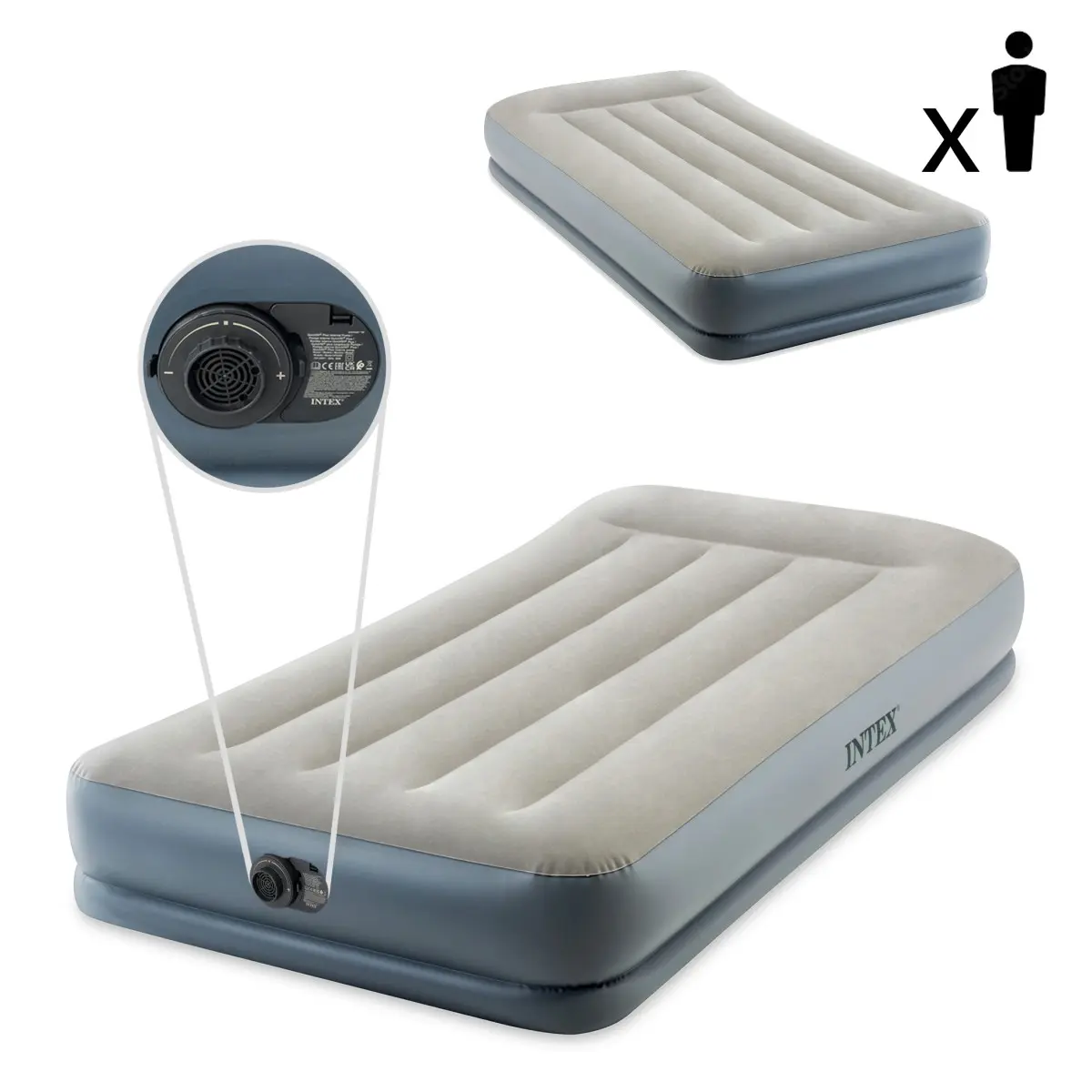 Nafukovací postel Intex 64116 Twin 99cm x 191cm x 30cm