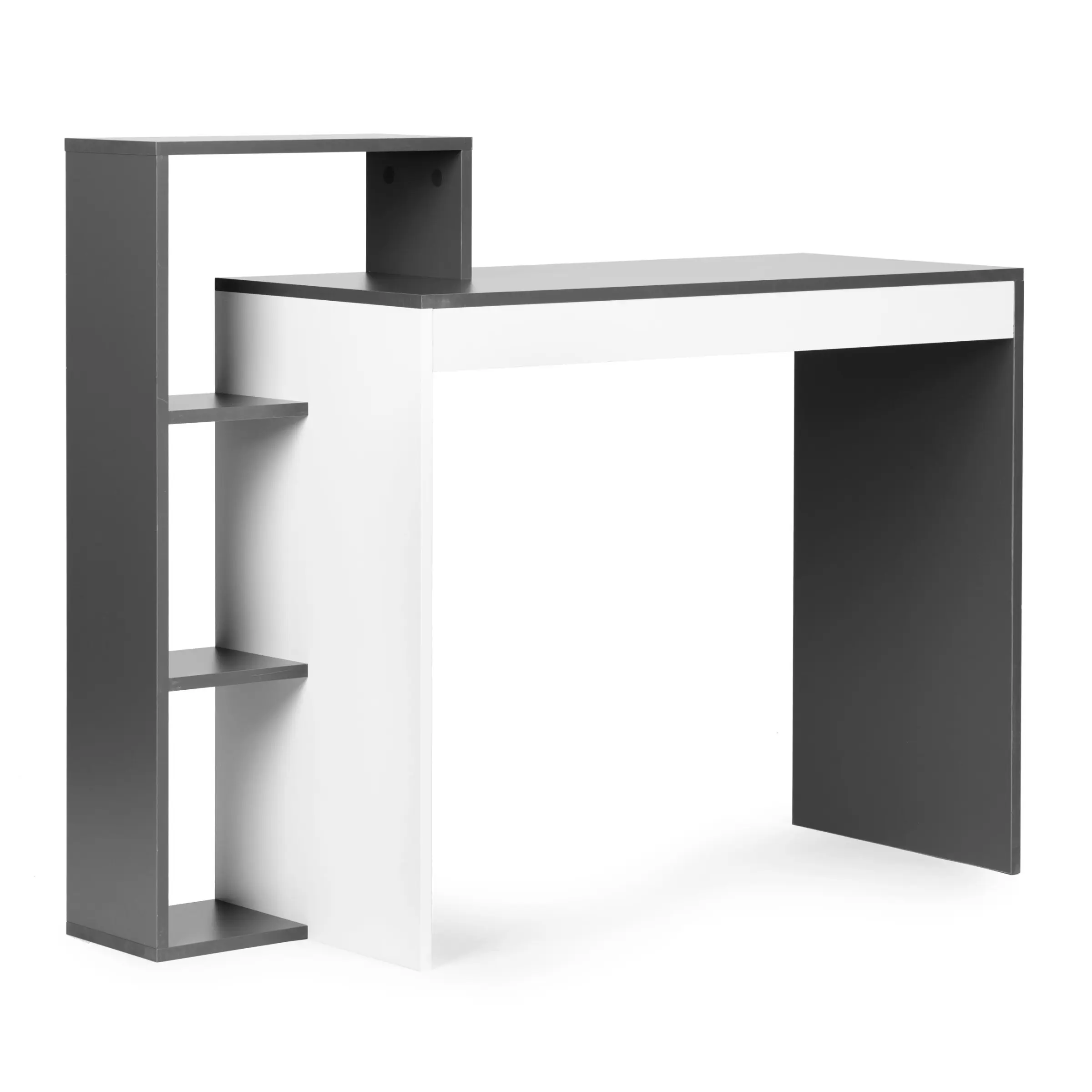 MODERNHOME Psací stůl WESTON 90x40 cm šedý/bílý