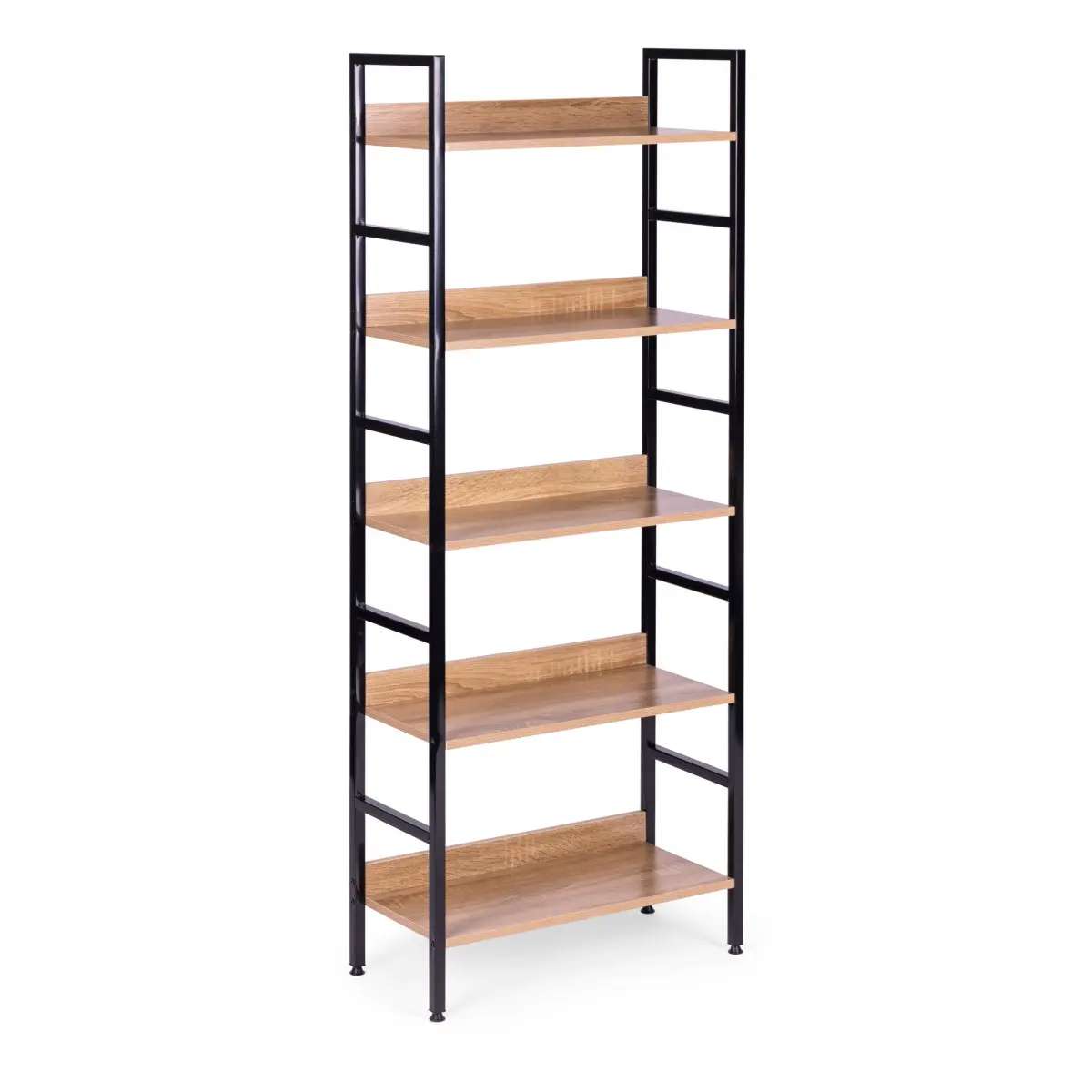 MODERNHOME Regál Bounder 160 cm hnědý/černý