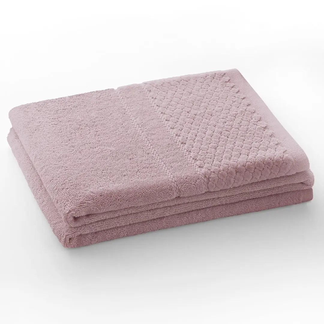 Restilo Ručník RUBRUM klasický styl 30x50 cm pudrově růžový, velikost 70x130