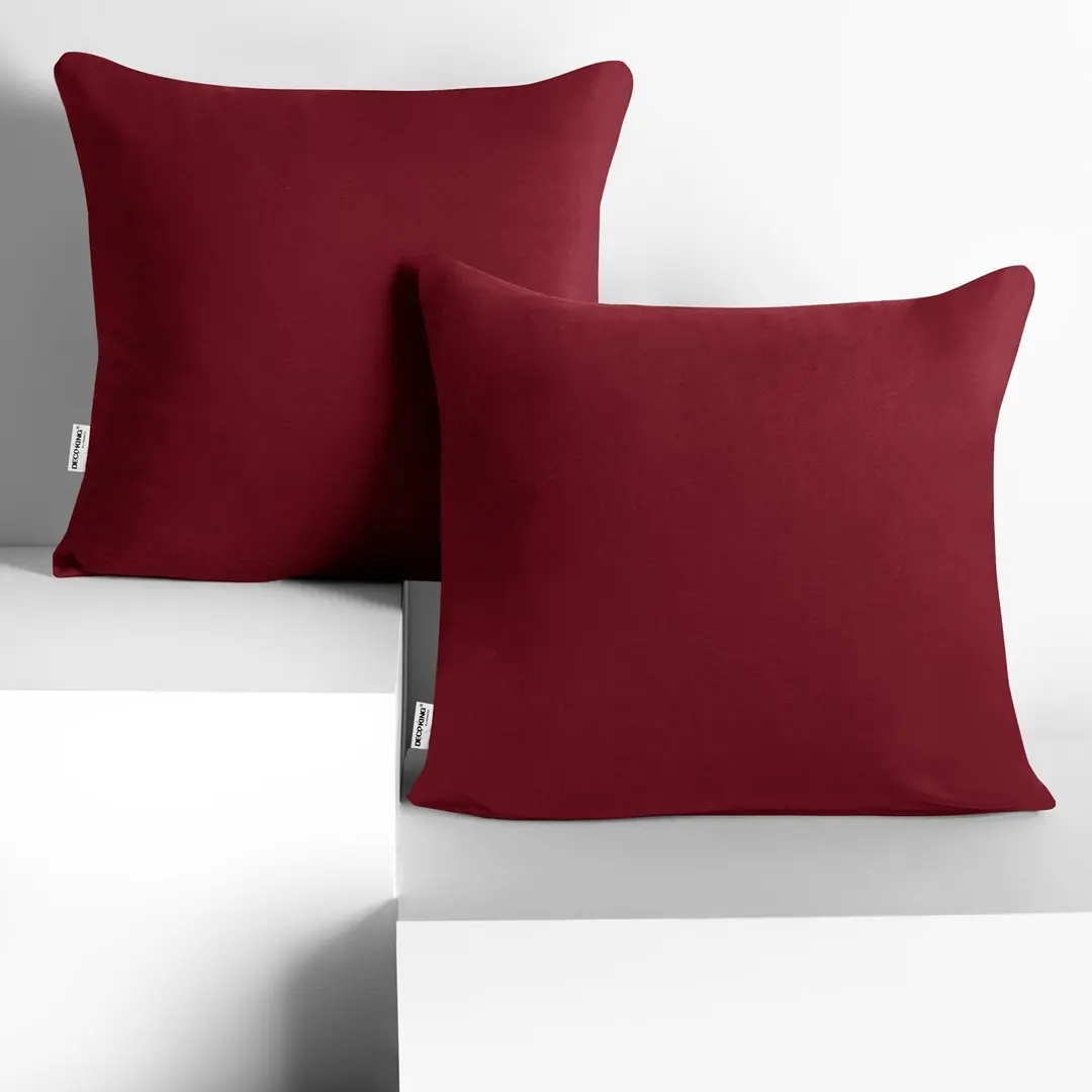 Povlaky na polštáře Decoking Terro 40x40 kaštanové - 2 kusy, velikost 80x80*2