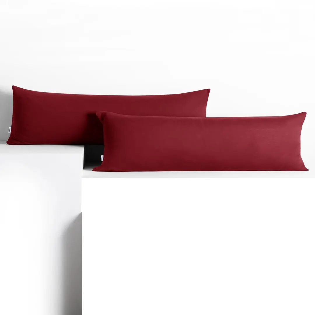 Povlaky na polštáře DecoKing Amber bordó, velikost 40x145*2