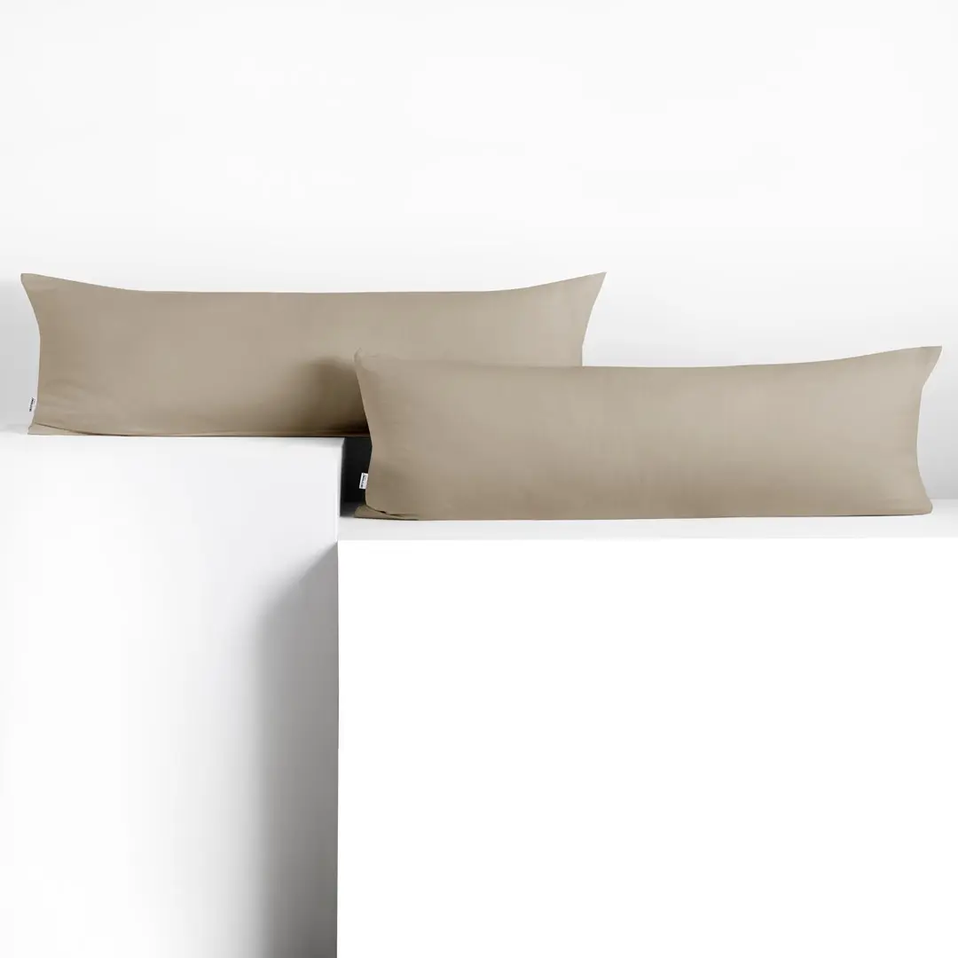 Povlaky na polštáře DecoKing Amber hnědé, velikost 40x145*2
