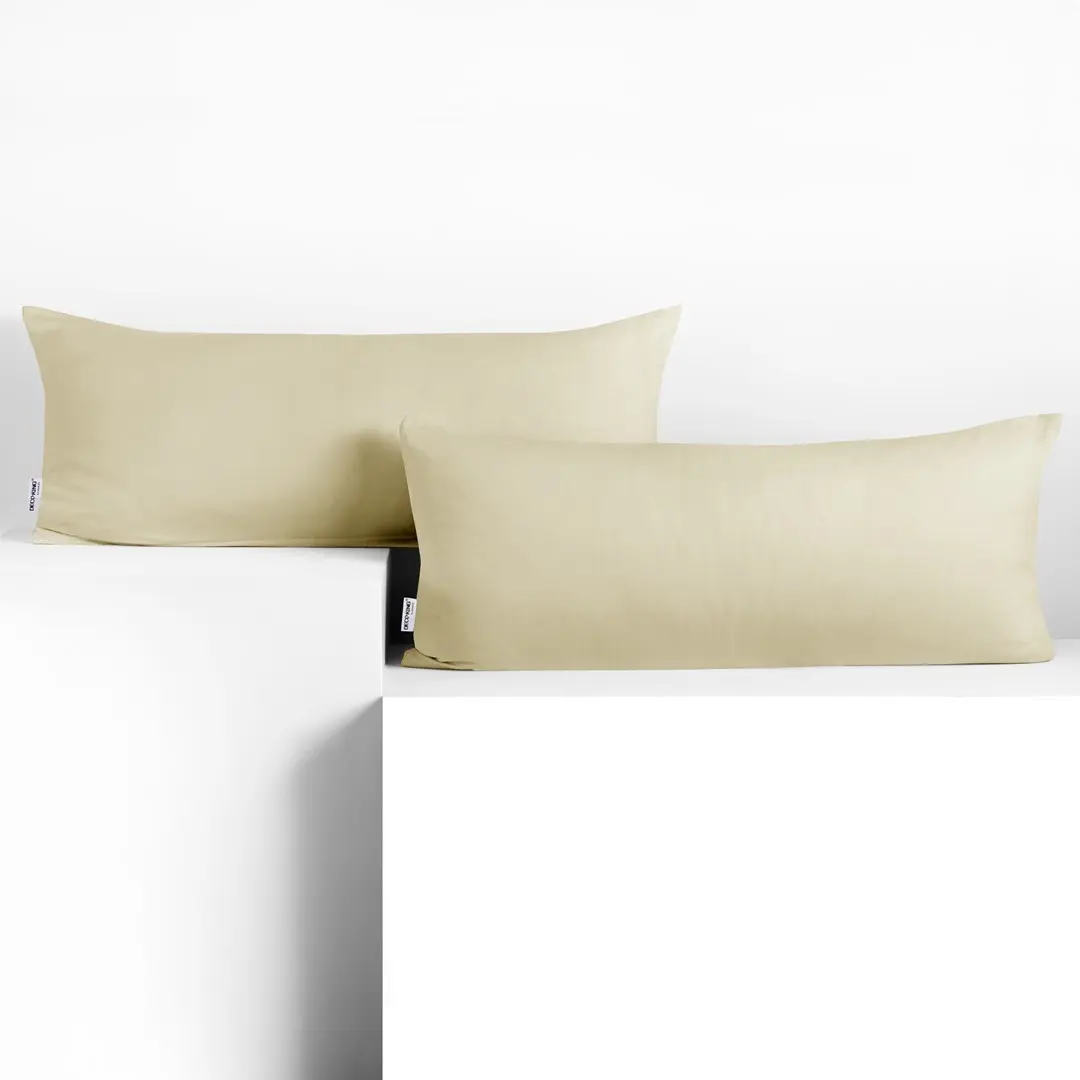 Restilo Povlaky na polštáře DecoKing Amber béžové, velikost 40x120*2