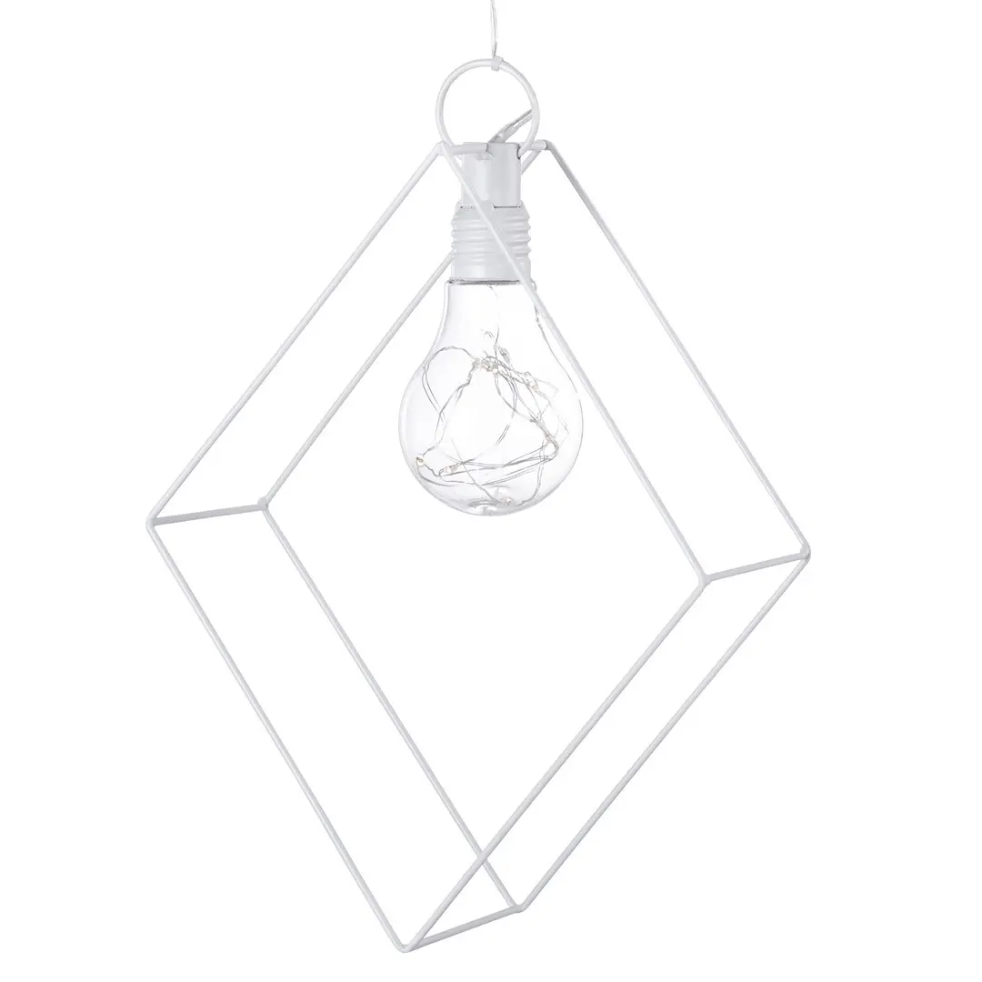 DecoKing Industriální vánoční osvětlení CALOS 25,5 cm bílé