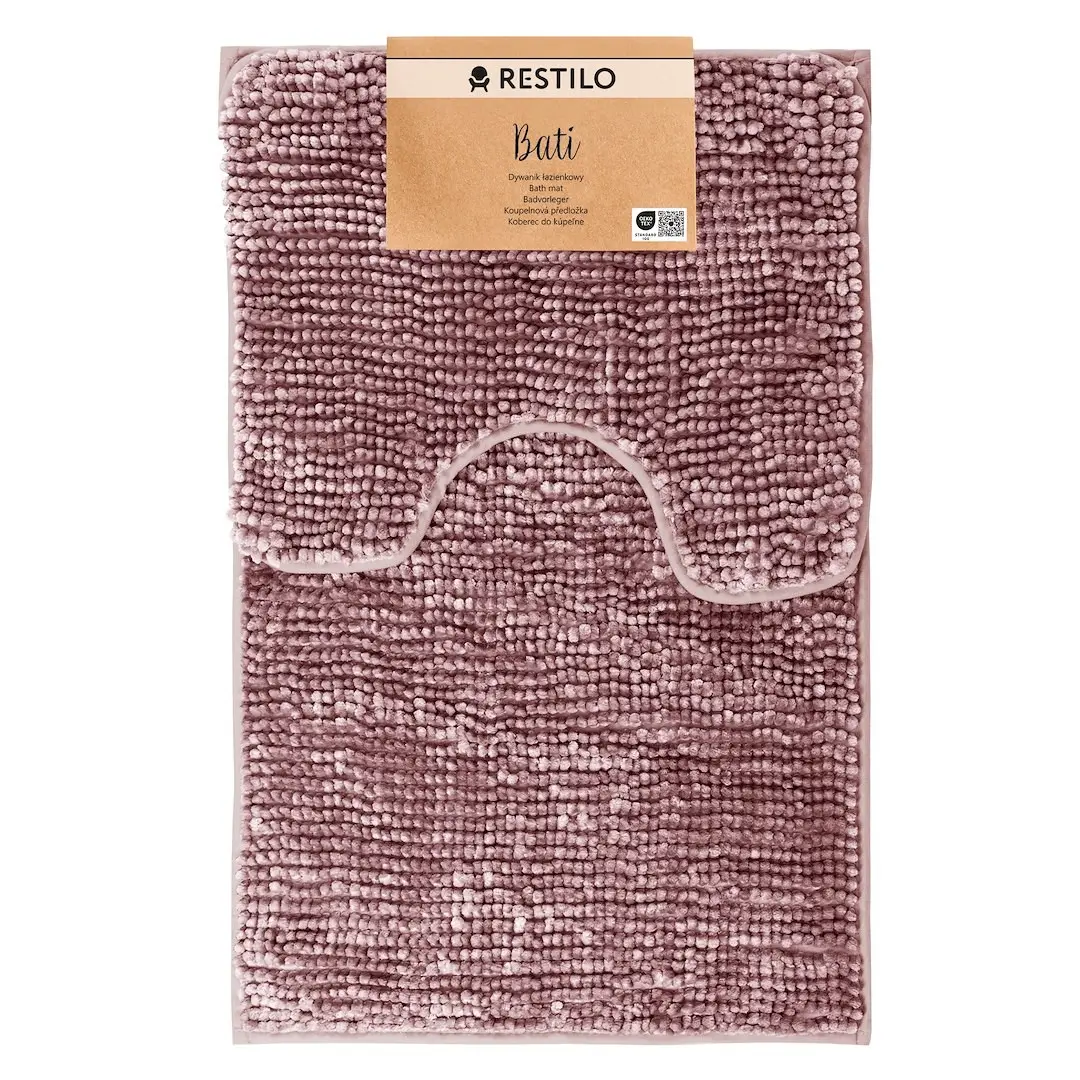 Restilo Koupelnová sada koberců Bati fialová/růžová, velikost 50x80+40x50