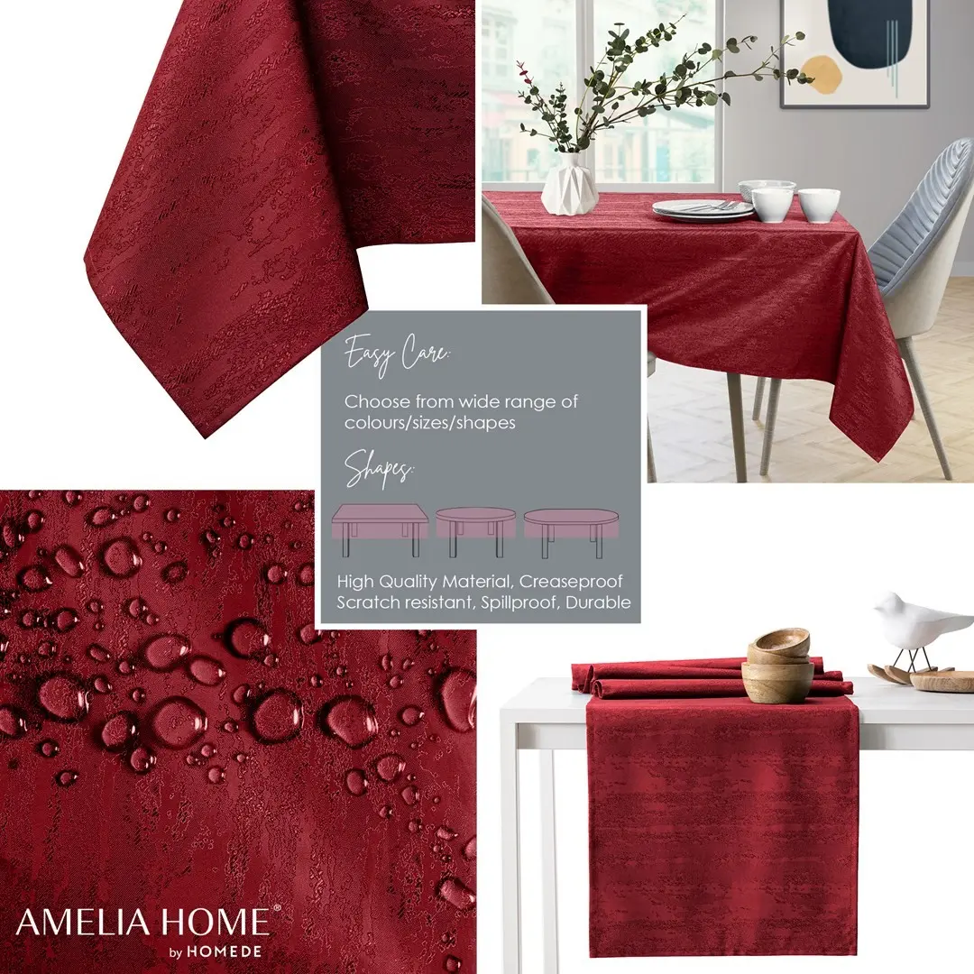 Restilo Ubrus AmeliaHome VESTA BRD vínový, velikost 110x140