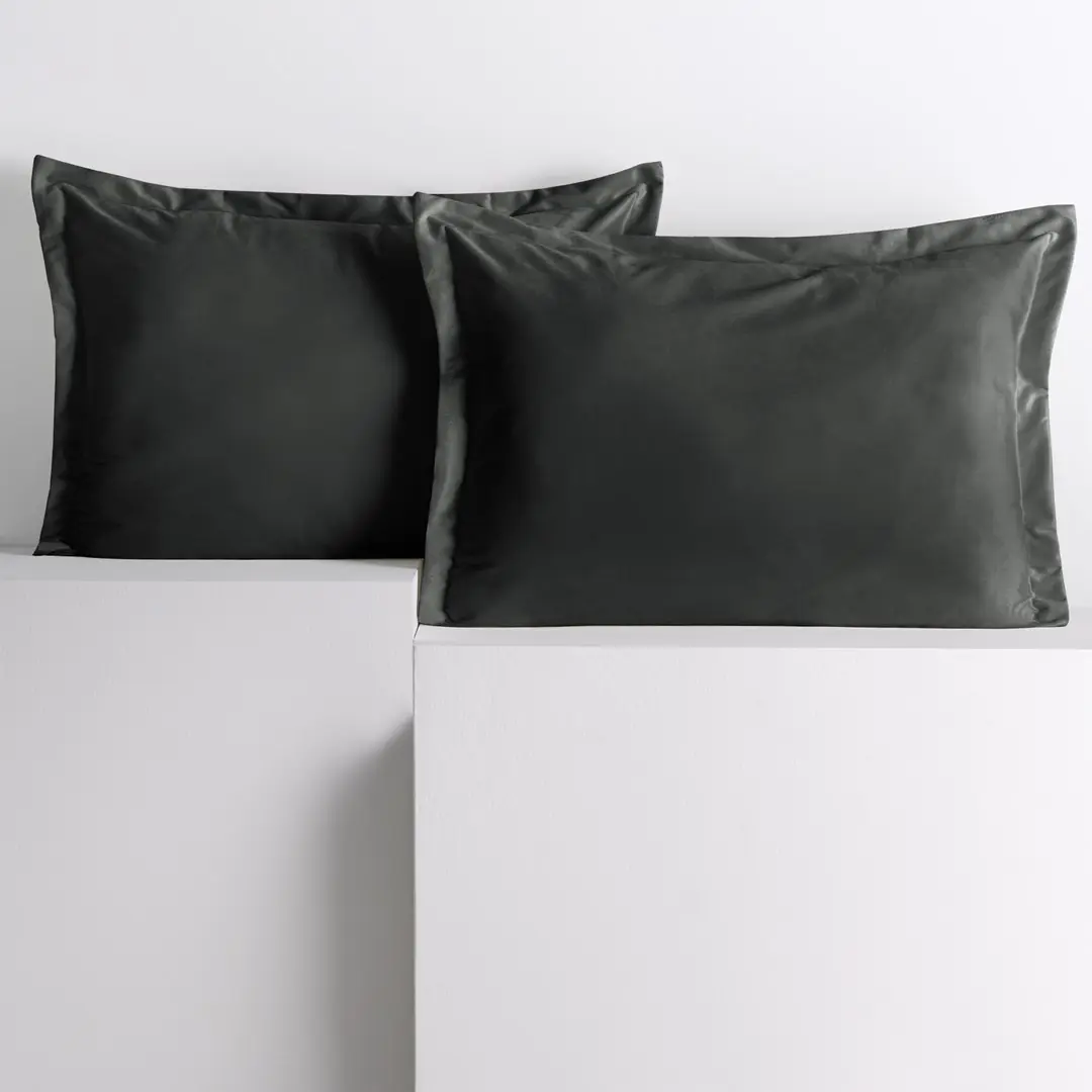 Restilo Povlaky na polštáře AmeliaHome Velvet Side Si grafitové, velikost 50x70