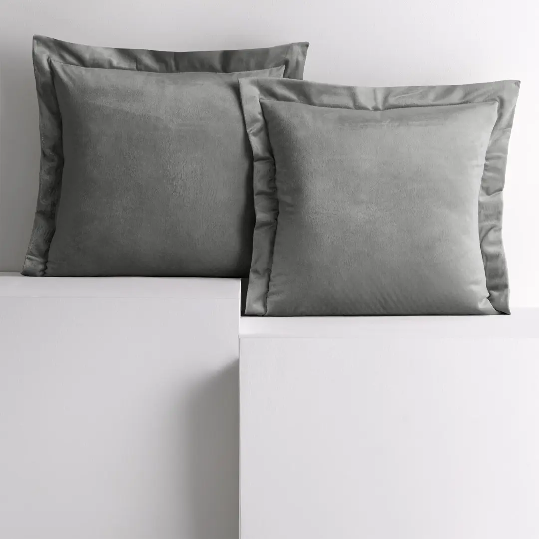 Restilo Povlaky na polštáře AmeliaHome Velvet Side šedé, velikost 45x45