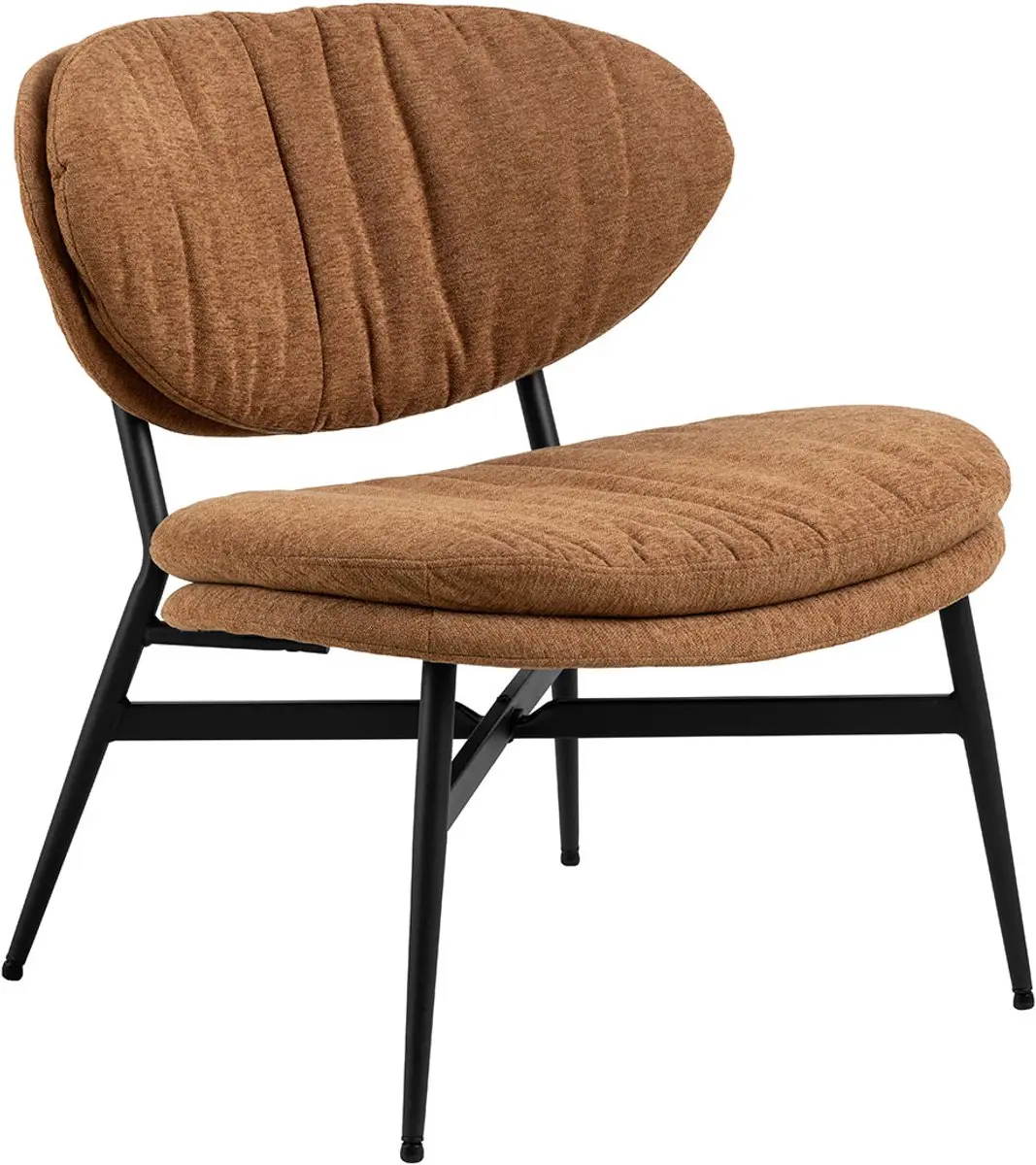 Actona Designové křeslo Burma lounge terakota/černé