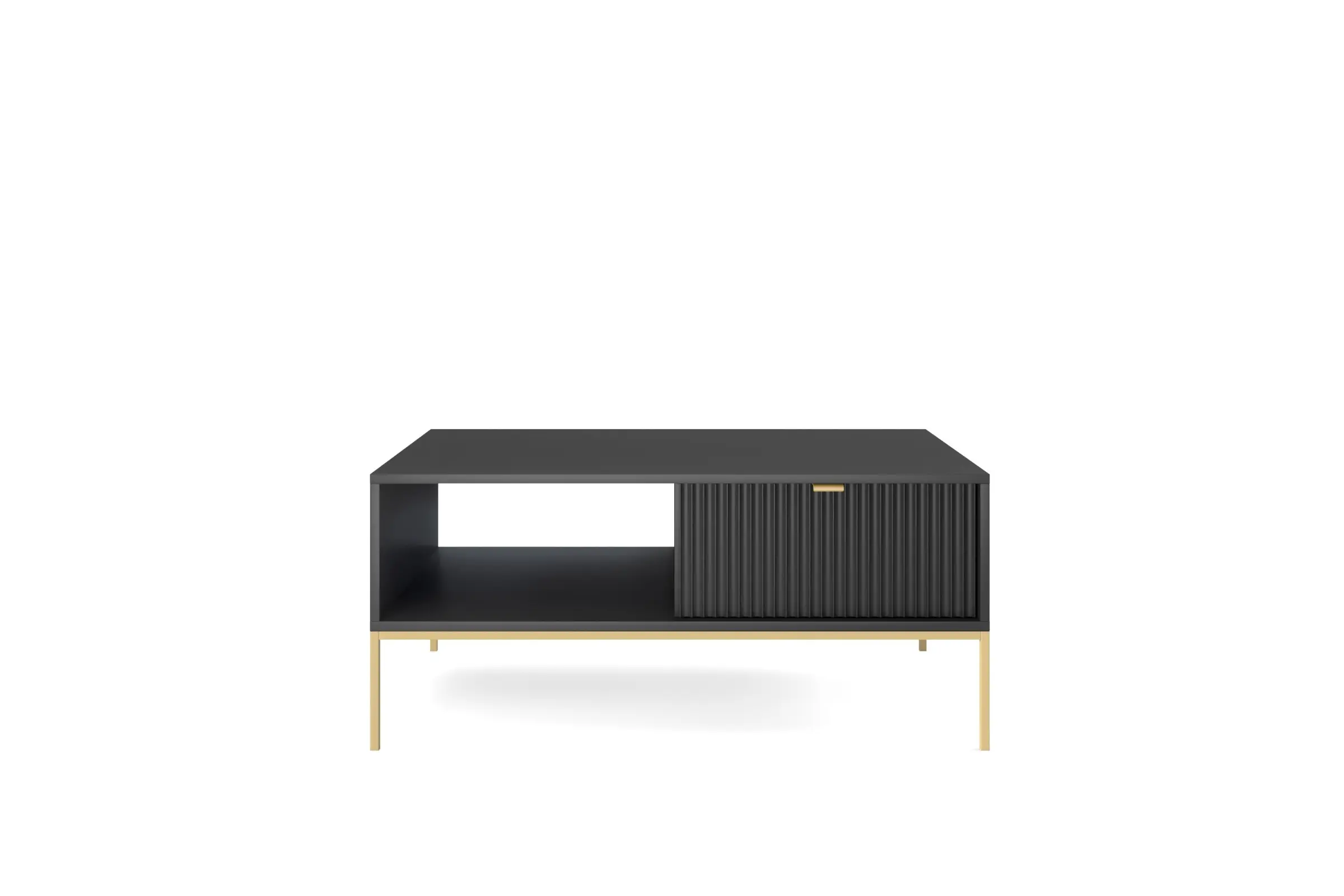Piaski Konferenční stolek Nova 104 cm černý/zlatý