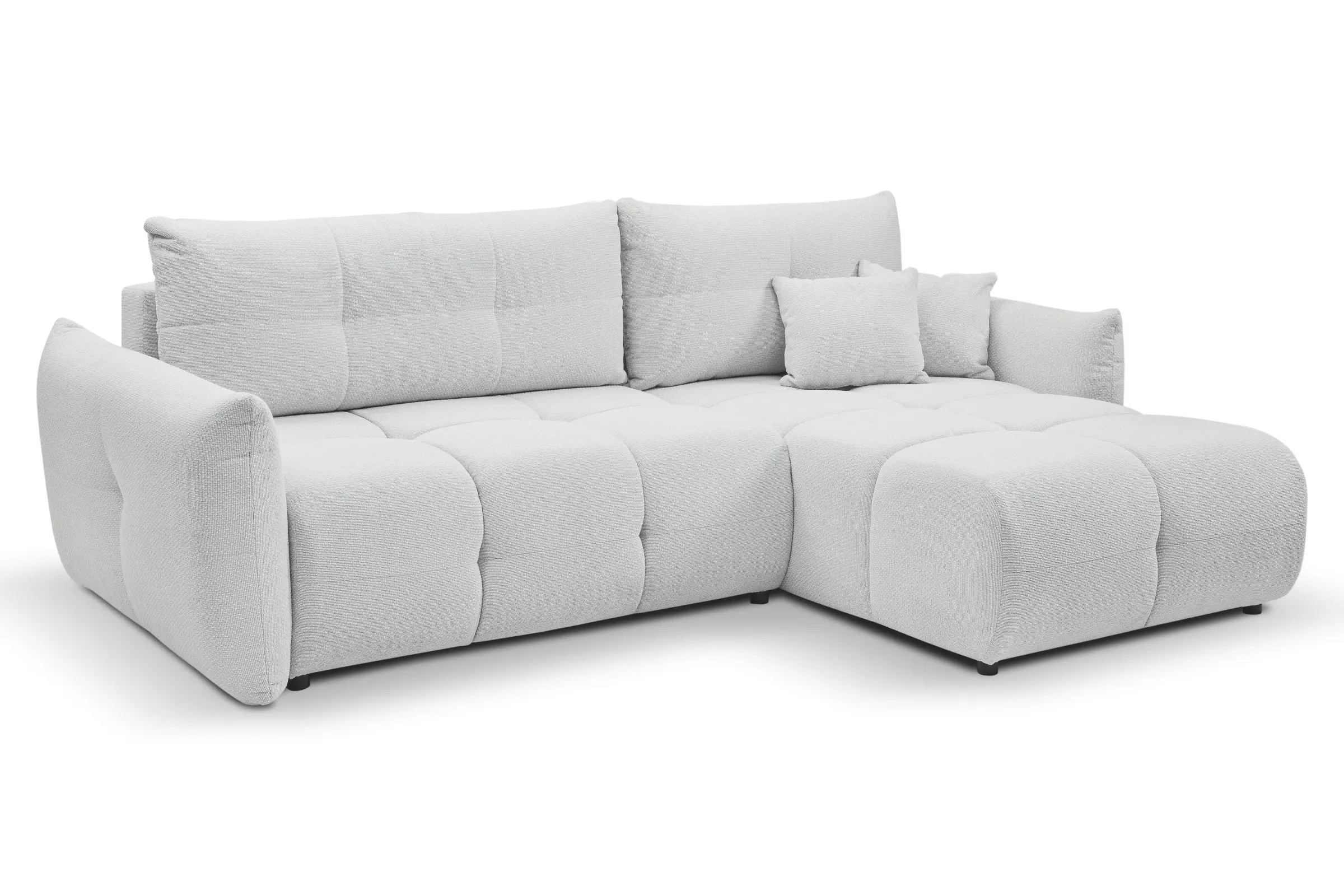 Laski Rozkládací rohová sedací souprava Base 257 cm Nordic Cement světle šedá univerzální