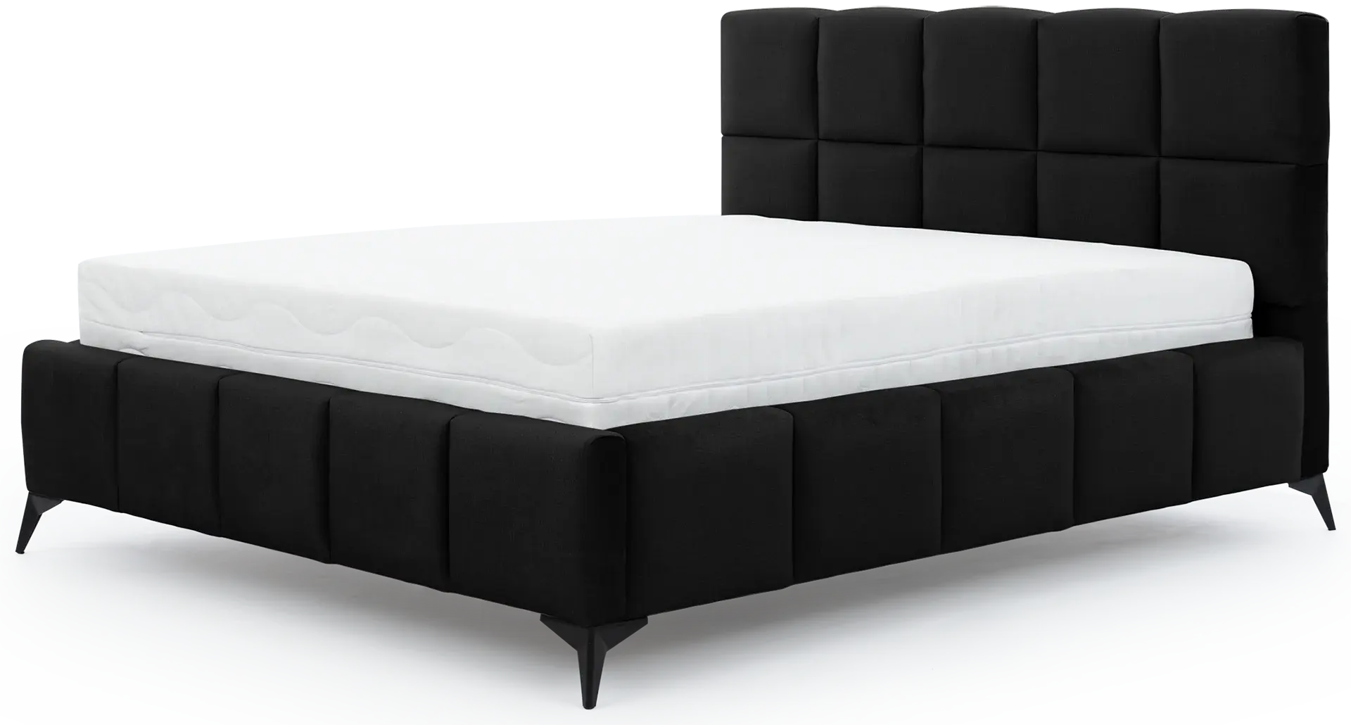 Eltap Dvoulůžková postel MIST 180x200 Velvetmat 10 černá