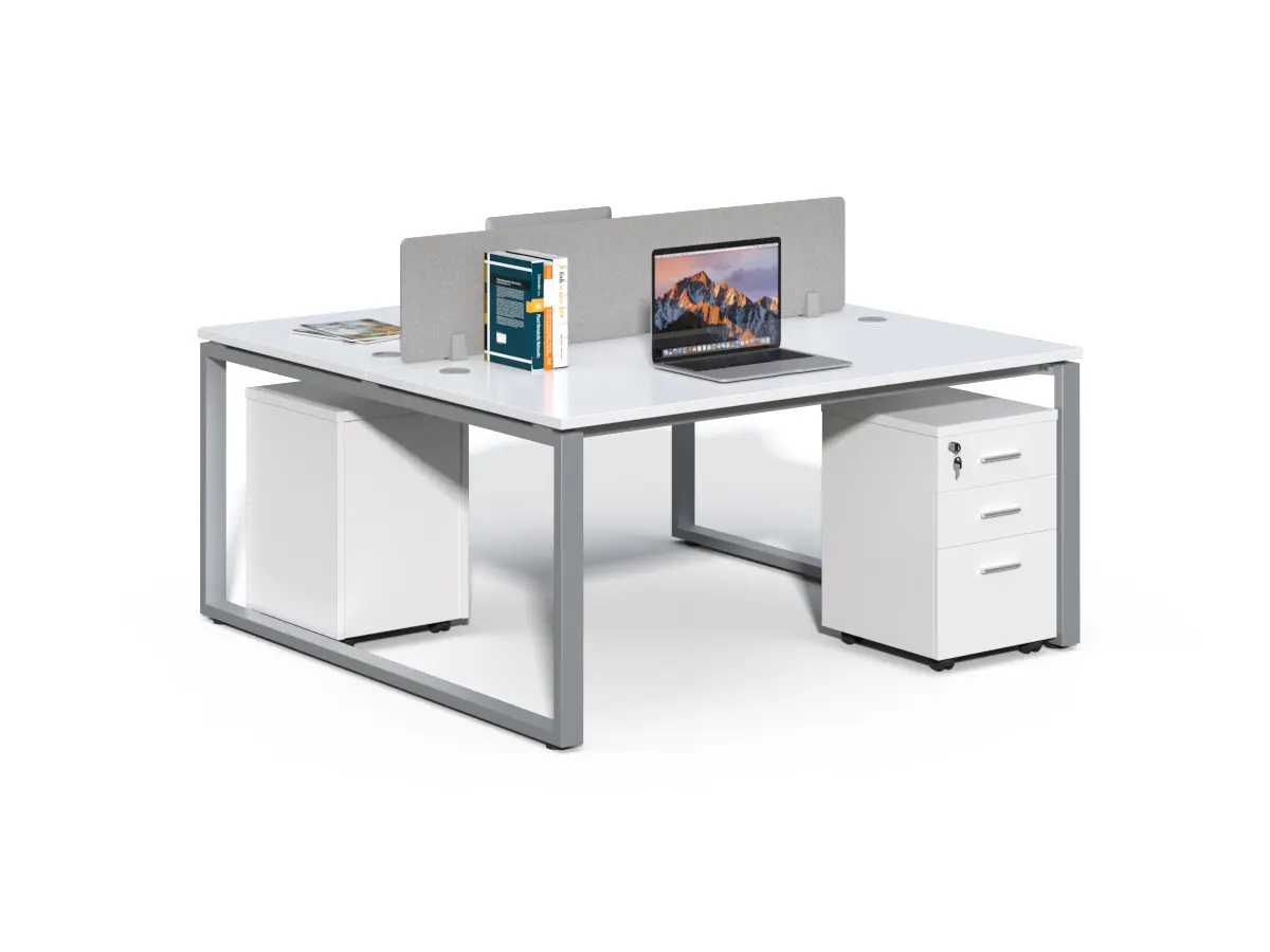 Kancelářská sestava 2 osoby Houseland Prime Max 01 160 cm bílá
