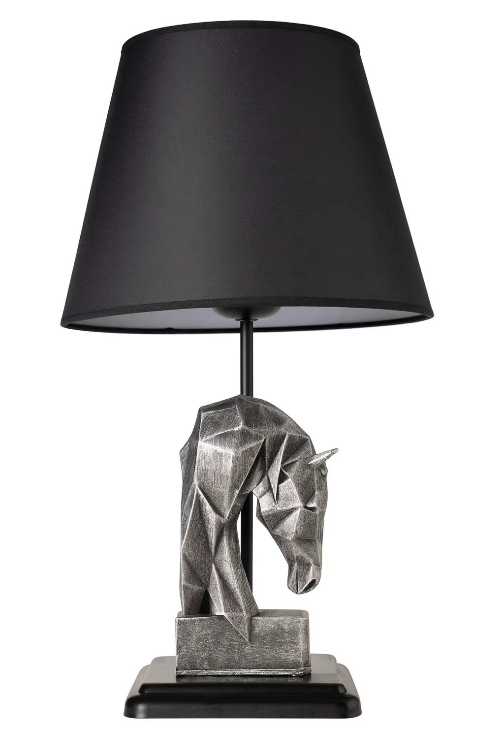 Opviq Stolní lampa Horses černá/stříbrná