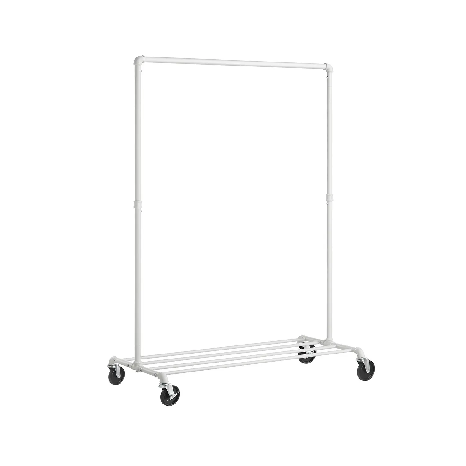 SONGMICS Pojízdný stojan na oblečení Clair 100 cm bílý