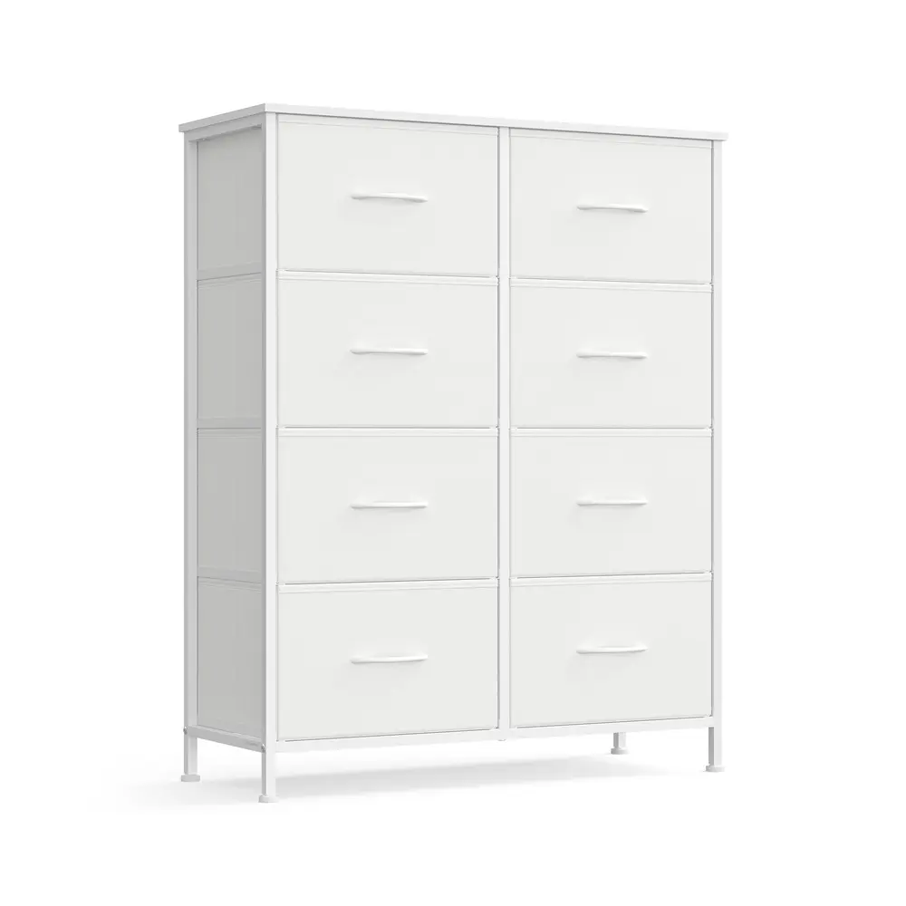 SONGMICS Komoda s látkovými zásuvkami Dopi 76,7 cm bílá II