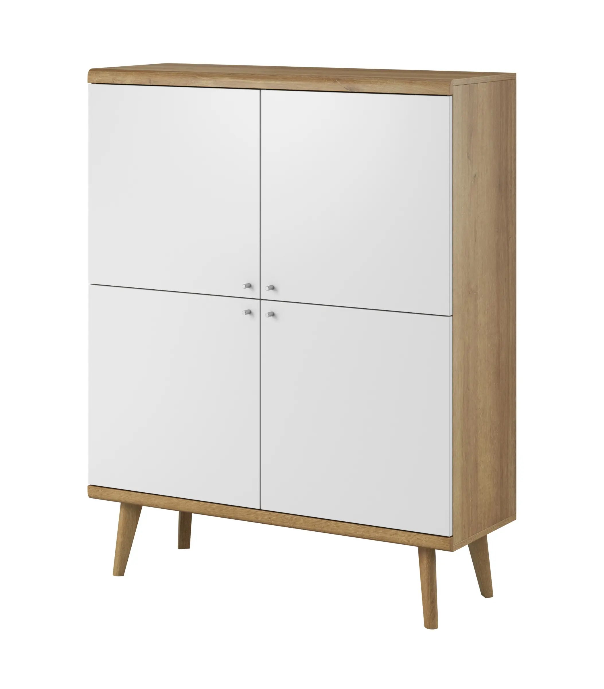 Piaski Komoda Primo 107 cm dub Riviéra/bílá