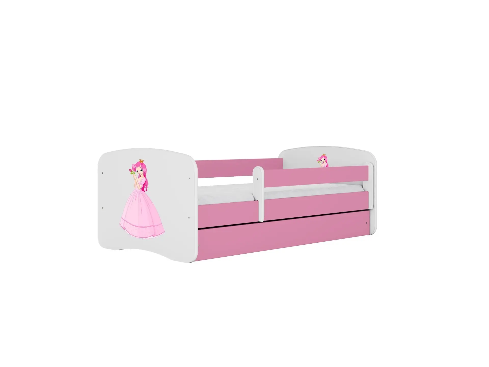 Kocot kids Dětská postel Babydreams princezna růžová, varianta 80x180, bez šuplíků, s matrací