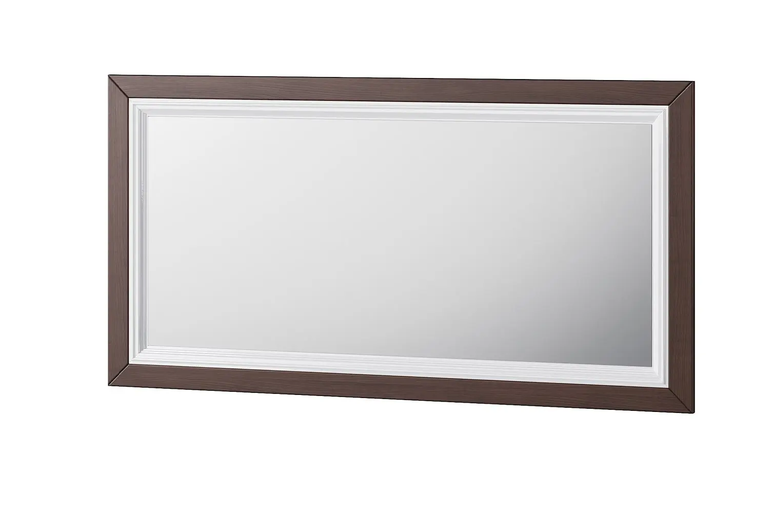 Szynaka Nástěnné zrcadlo Massimo 80 135 cm bílé/mocca