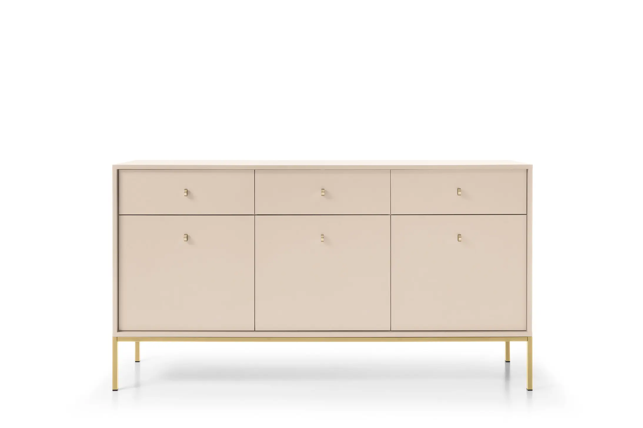 Piaski Komoda Mono II 154 cm béžová/zlatá