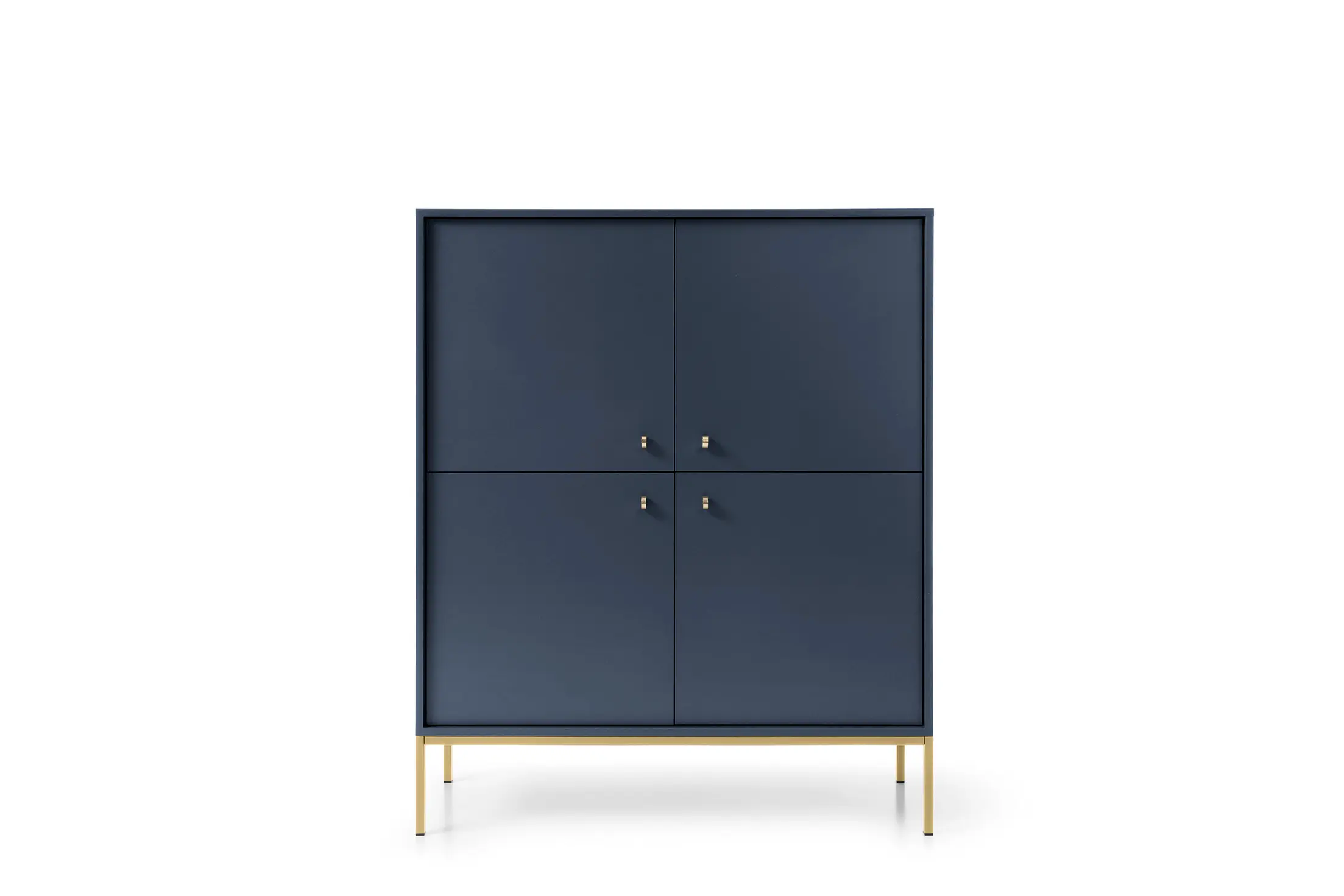 Piaski Komoda Mono II 104 cm modrá/zlatá
